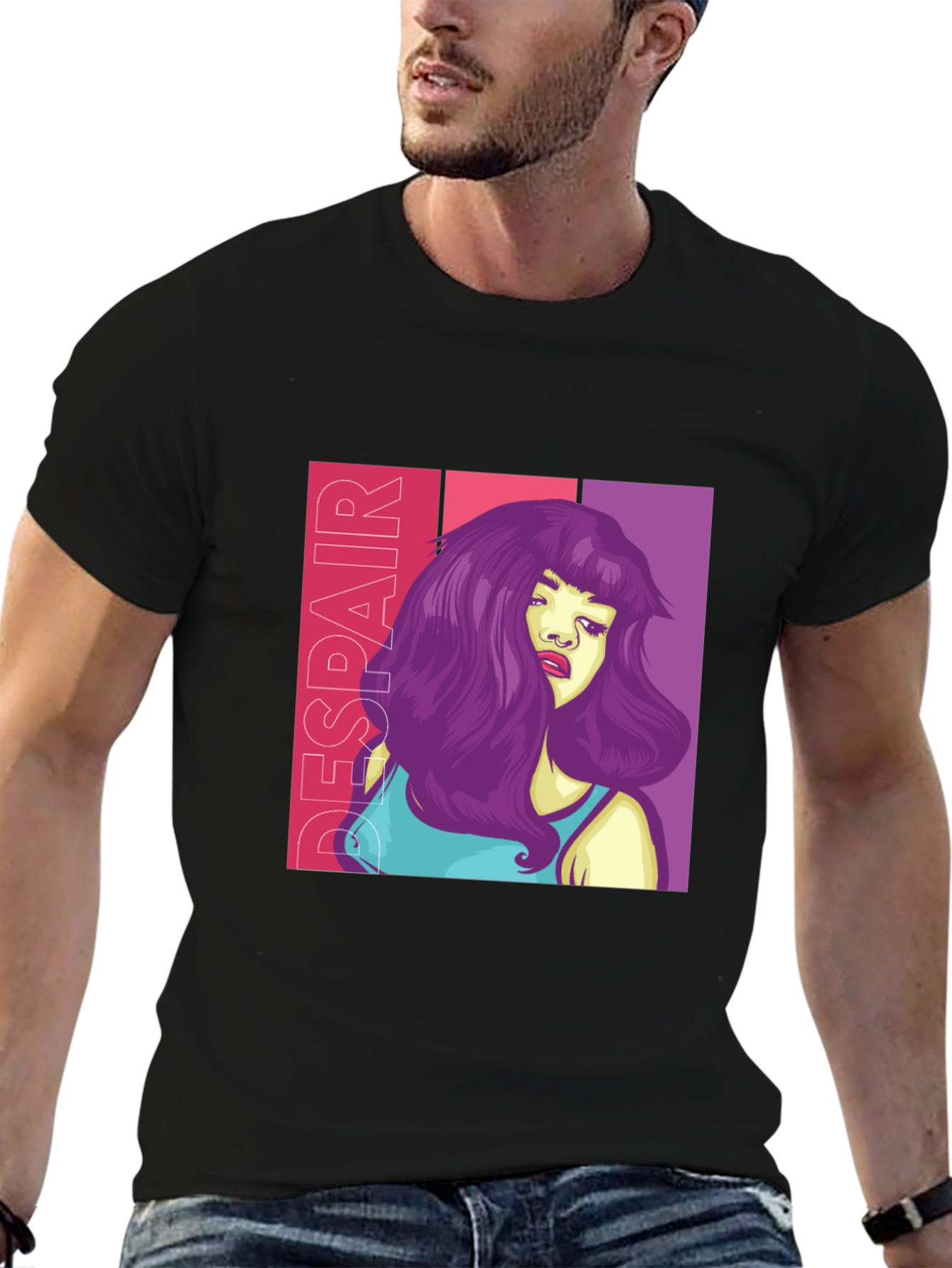 Despair Graphic Tee - Edgy Style