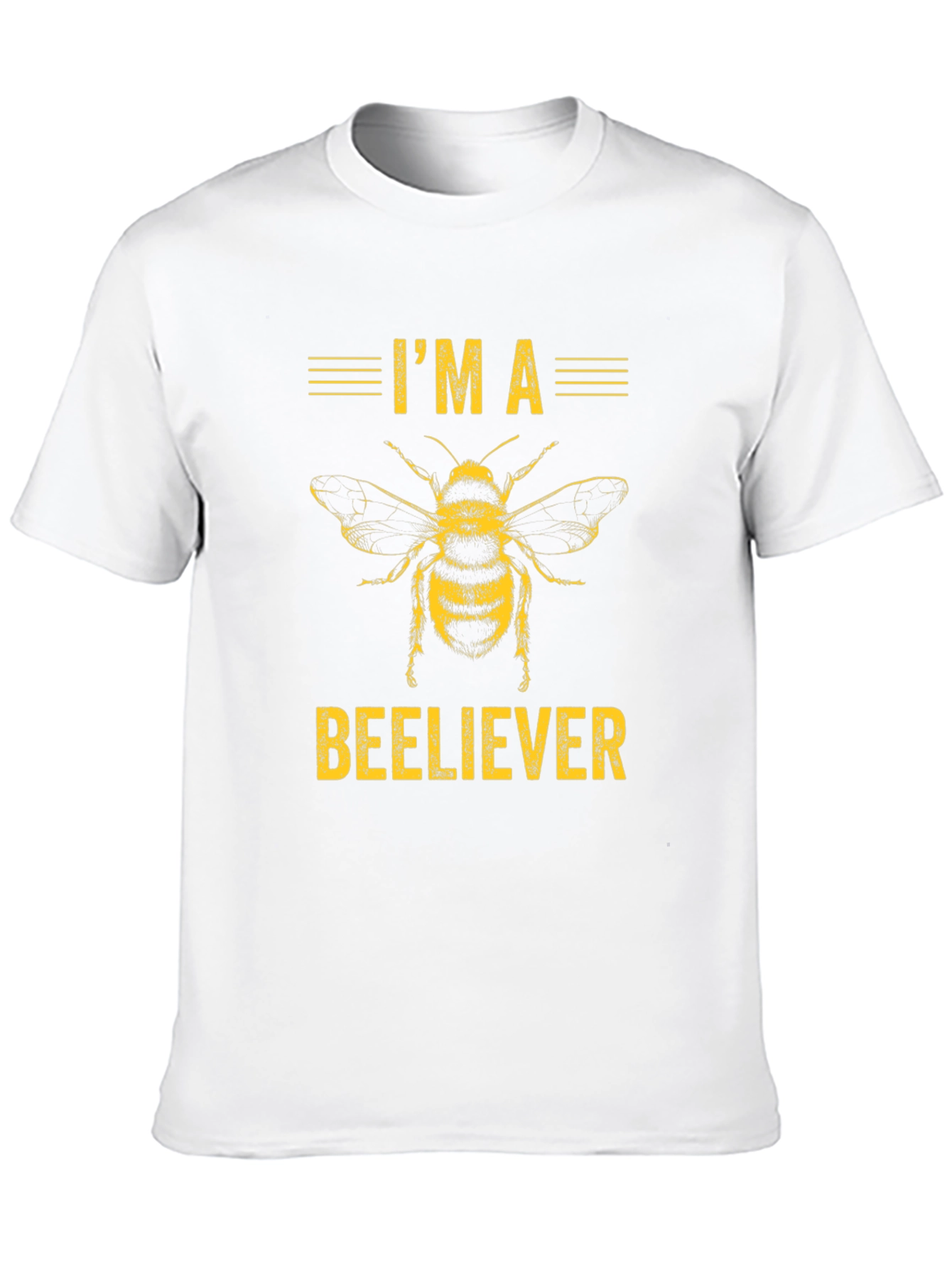 Im a Beeliever Graphic Tee - Black Cotton