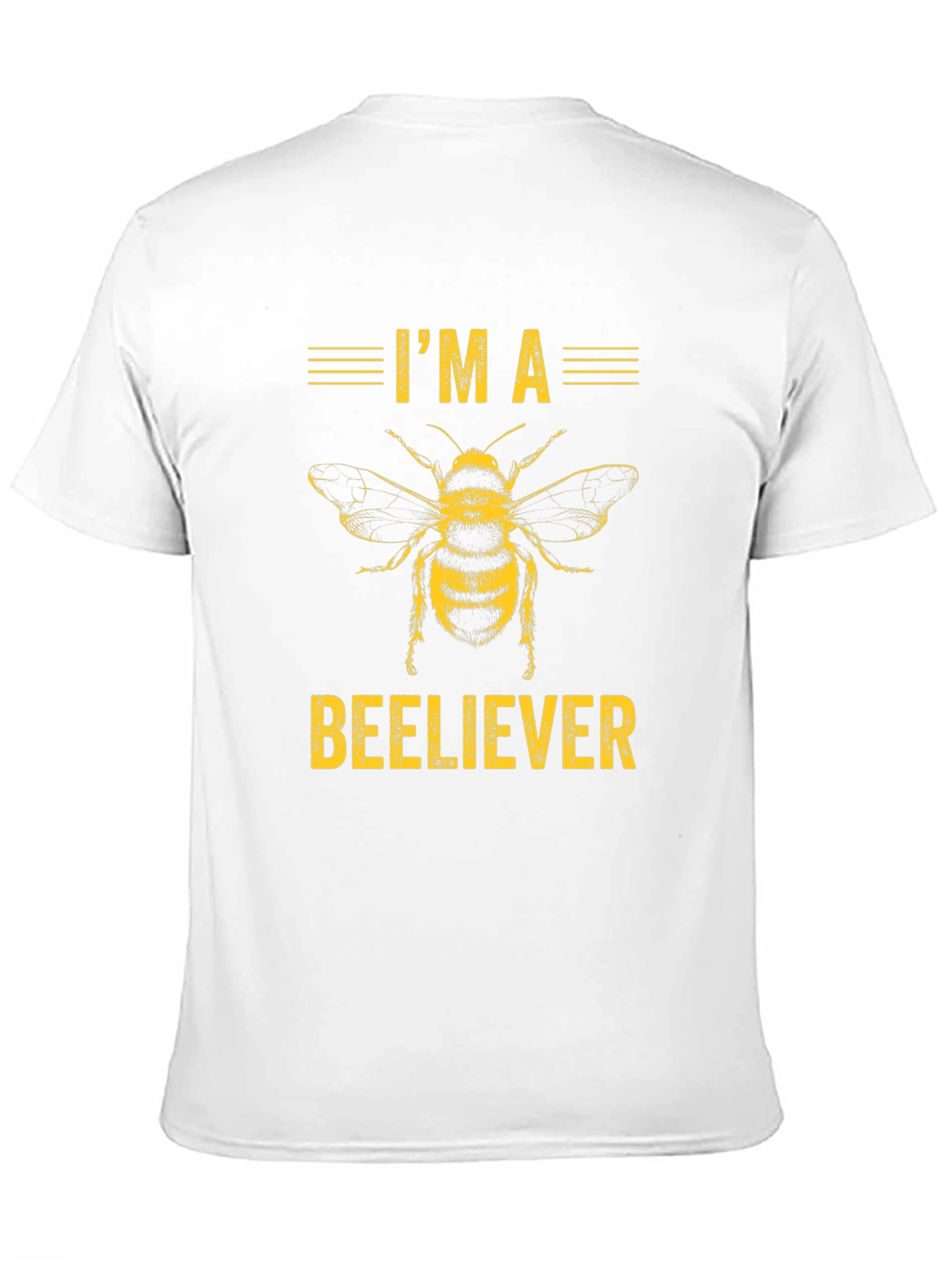Im a Beeliever Graphic Tee - Black Cotton