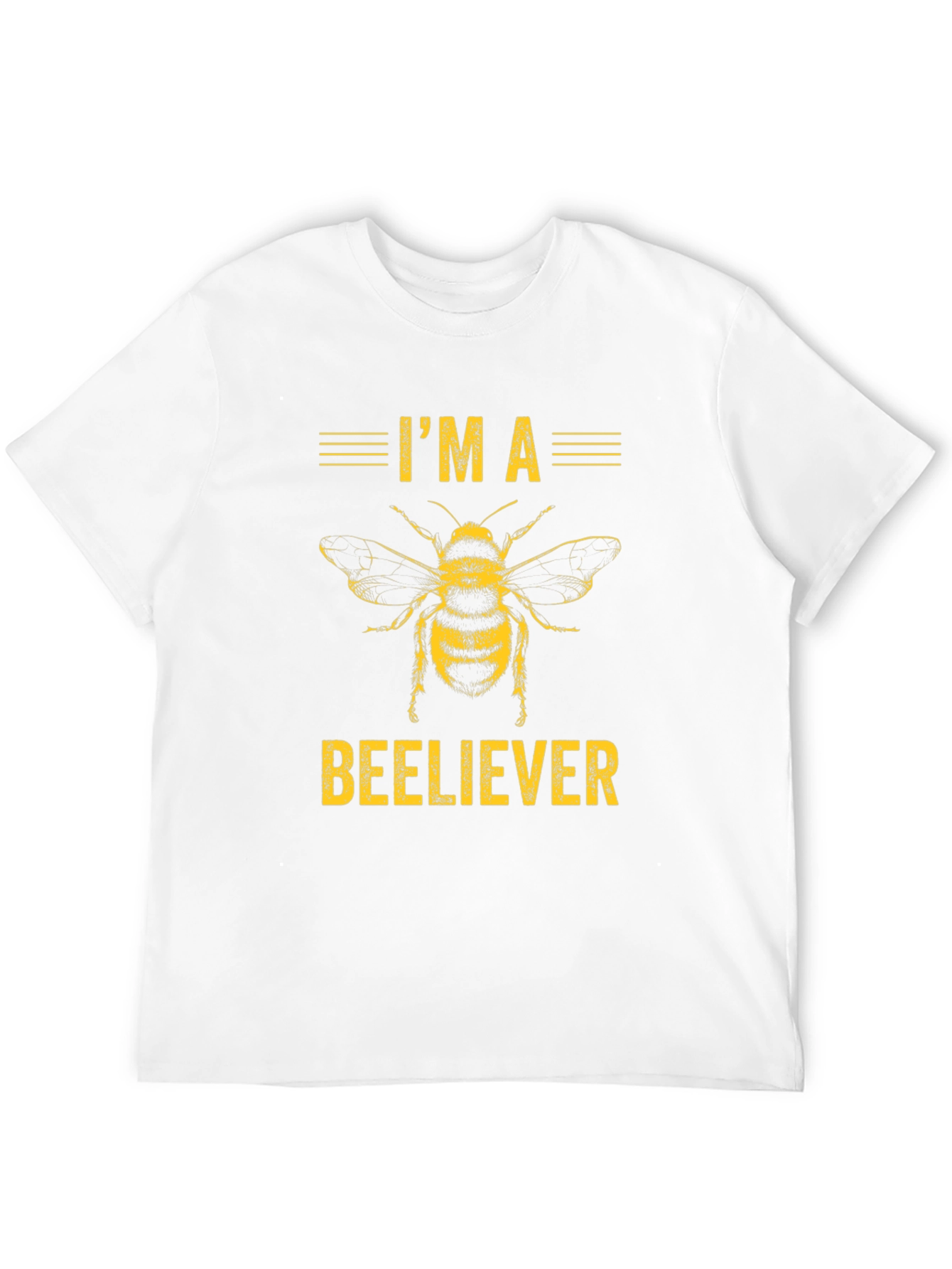 Im a Beeliever Graphic Tee - Black Cotton
