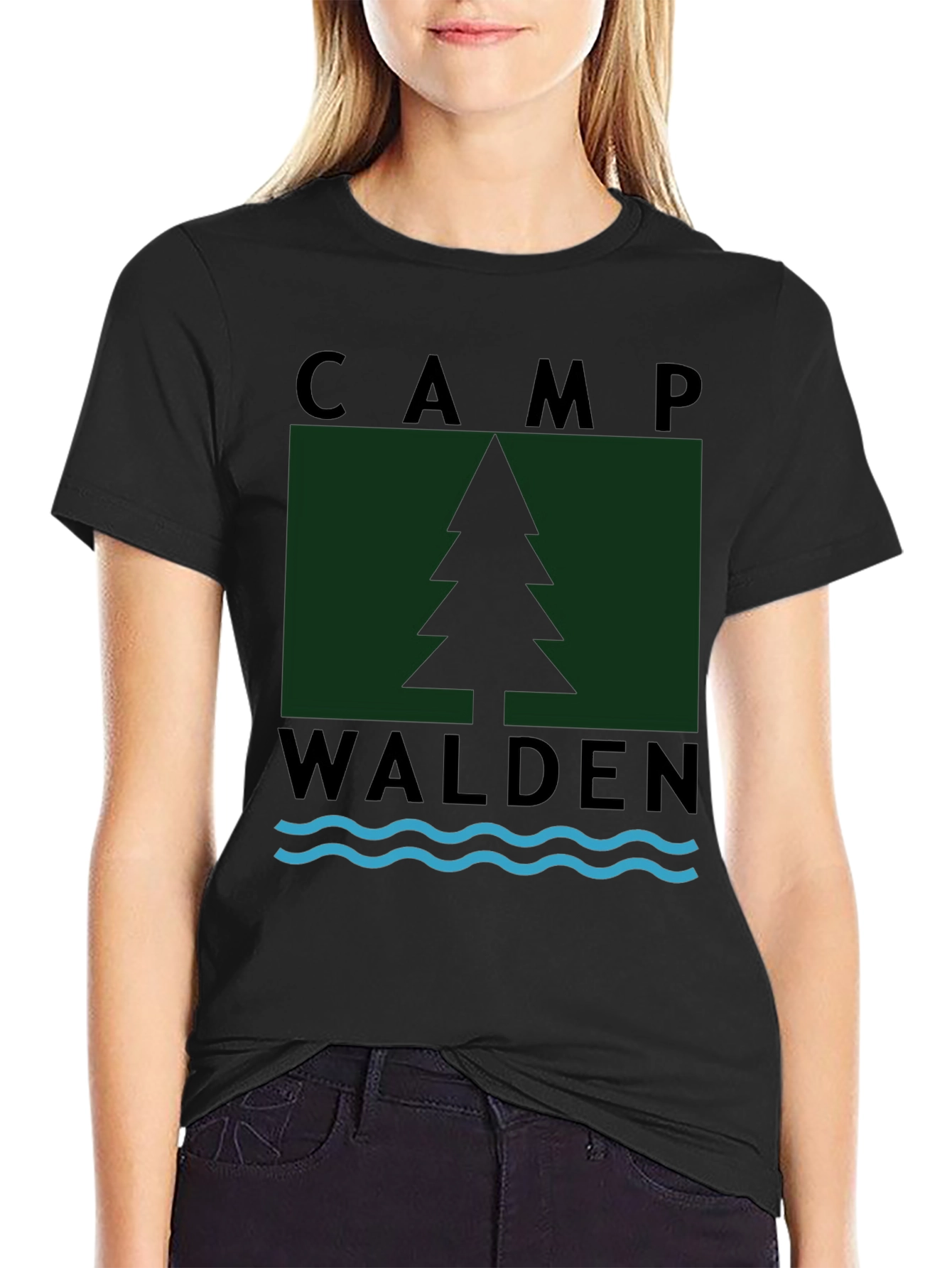 Camp Walden Graphic T-Shirt - Black
