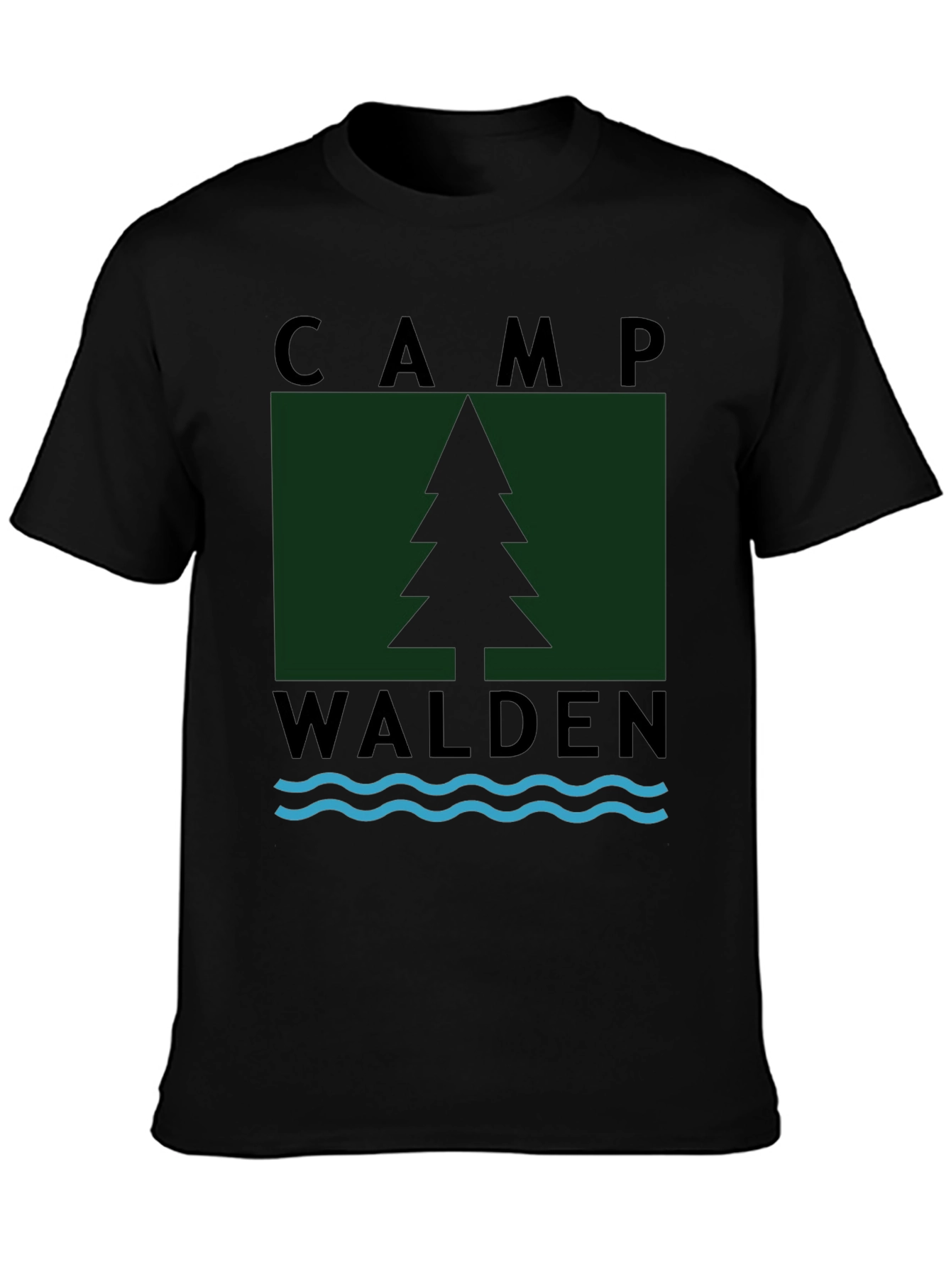 Camp Walden Graphic T-Shirt - Black