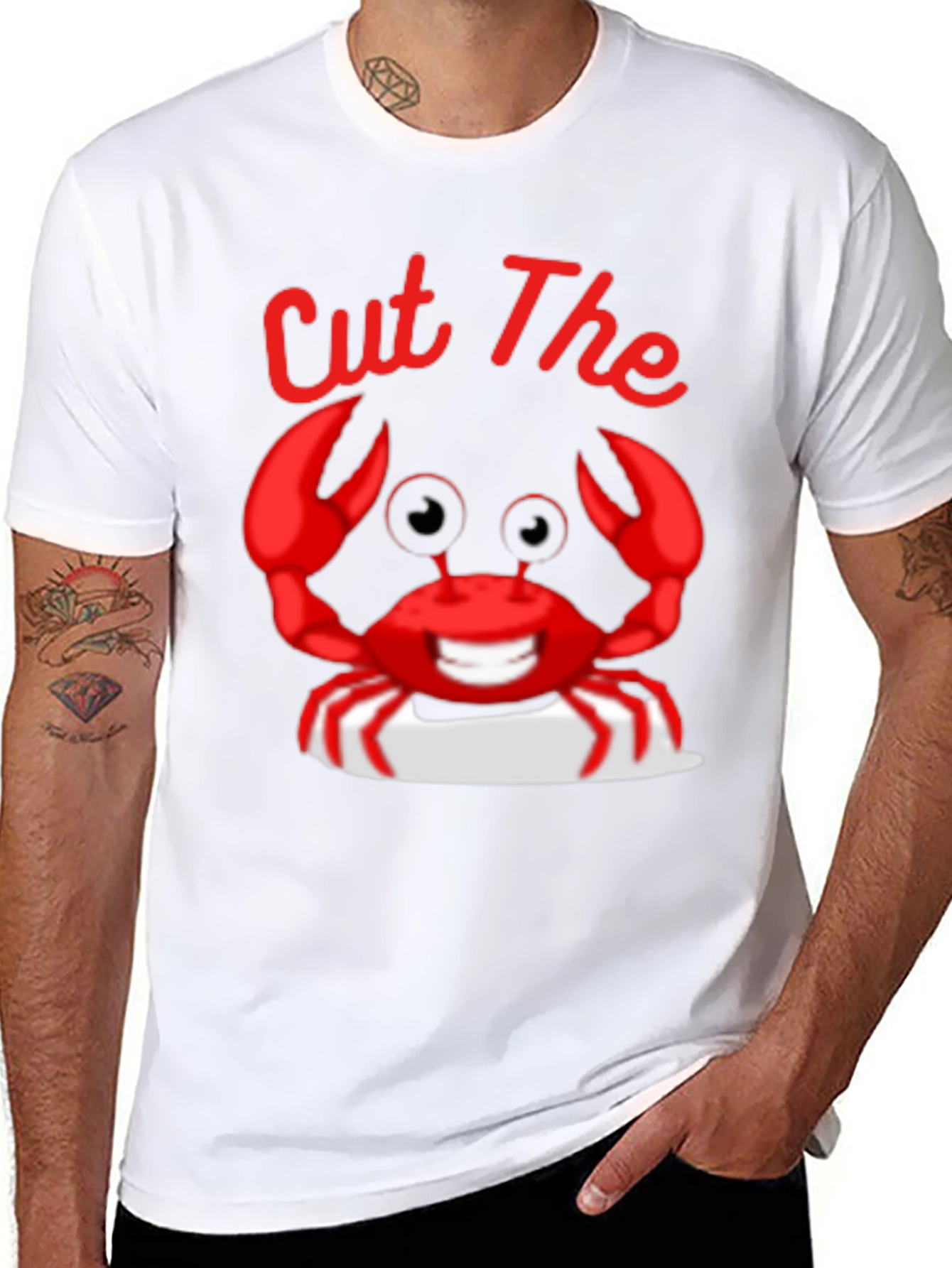 Cut the Crab T-Shirt - Novelty Graphic Tee