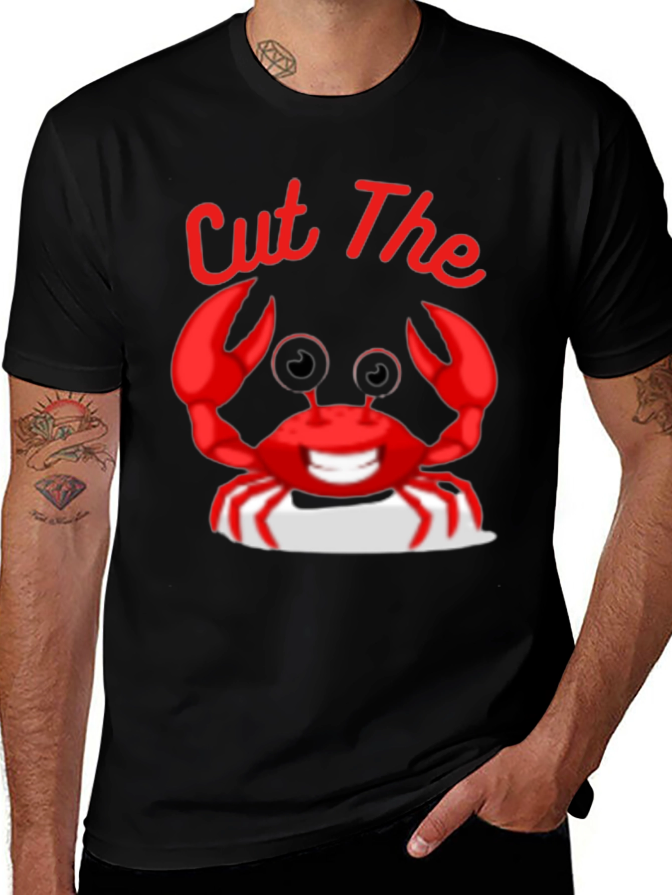 Cut the Crab T-Shirt - Novelty Graphic Tee