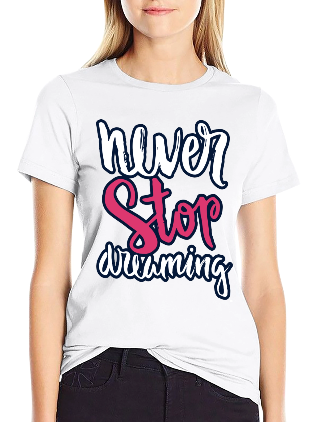 Never Stop Dreaming Graphic Tee - Black