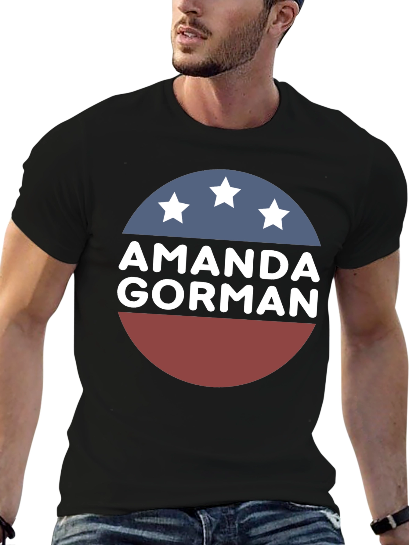 Amanda Gorman Patriotic Graphic T-Shirt