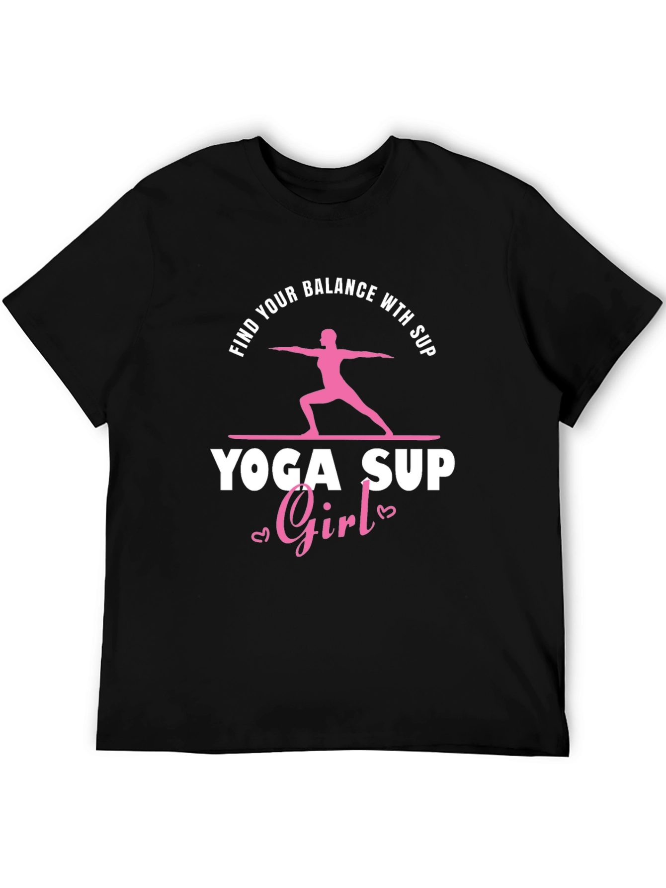 Yoga SUP Girl T-Shirt - Find Your Balance Tee