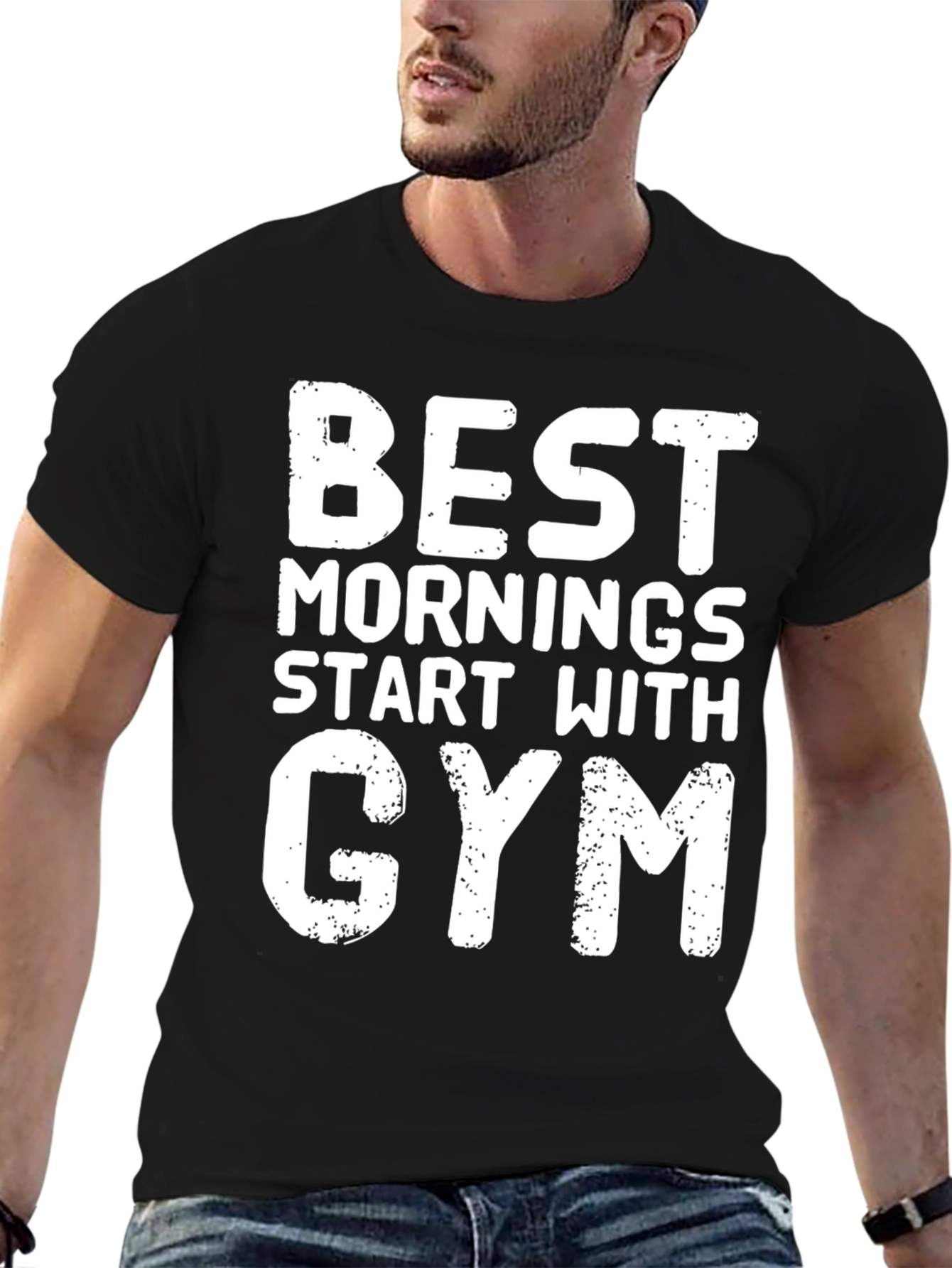 Best Mornings Gym T-Shirt - Black