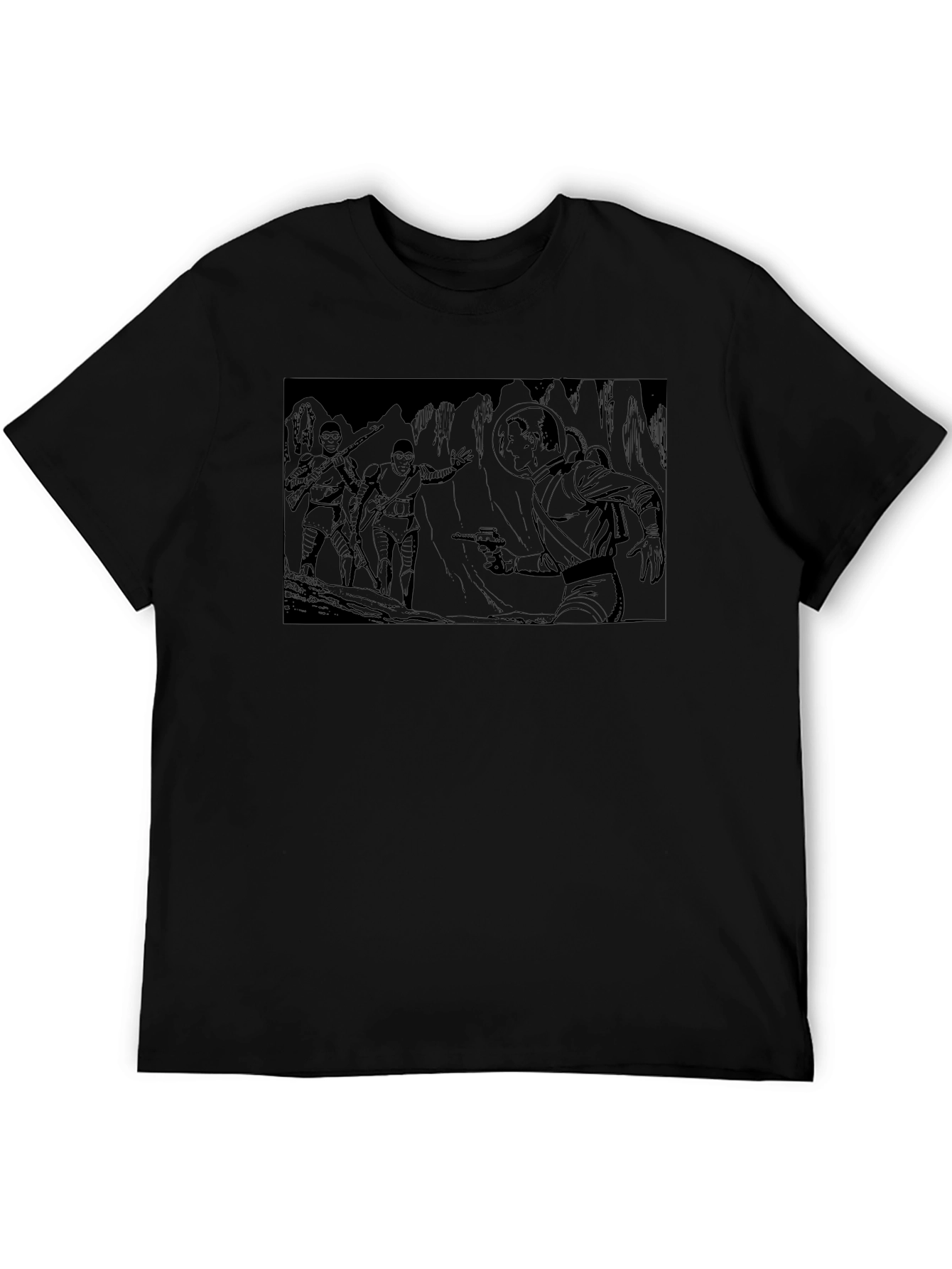 Retro Sci-Fi Comic T-Shirt - Bold Graphic Tee