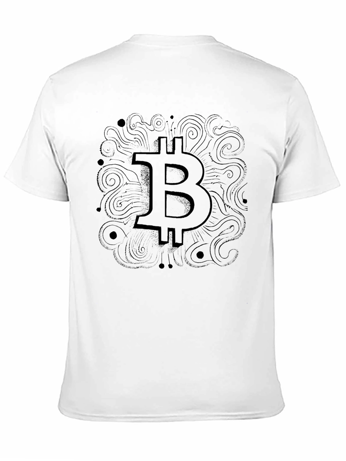 Bitcoin Graphic Tee - Black Cotton Crypto Shirt
