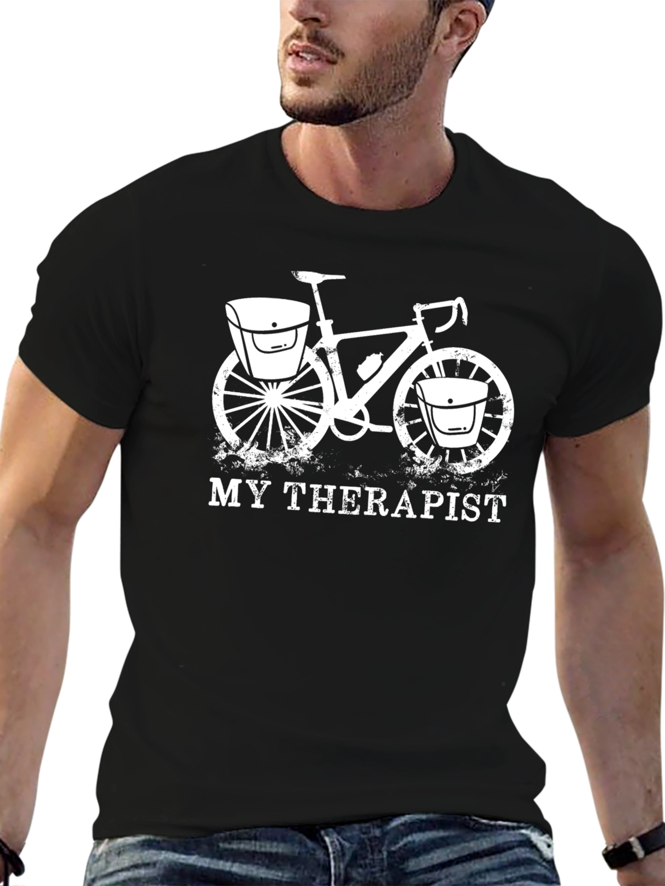 My Therapist: Bike Graphic Tee - Cycling Therapy Shirt