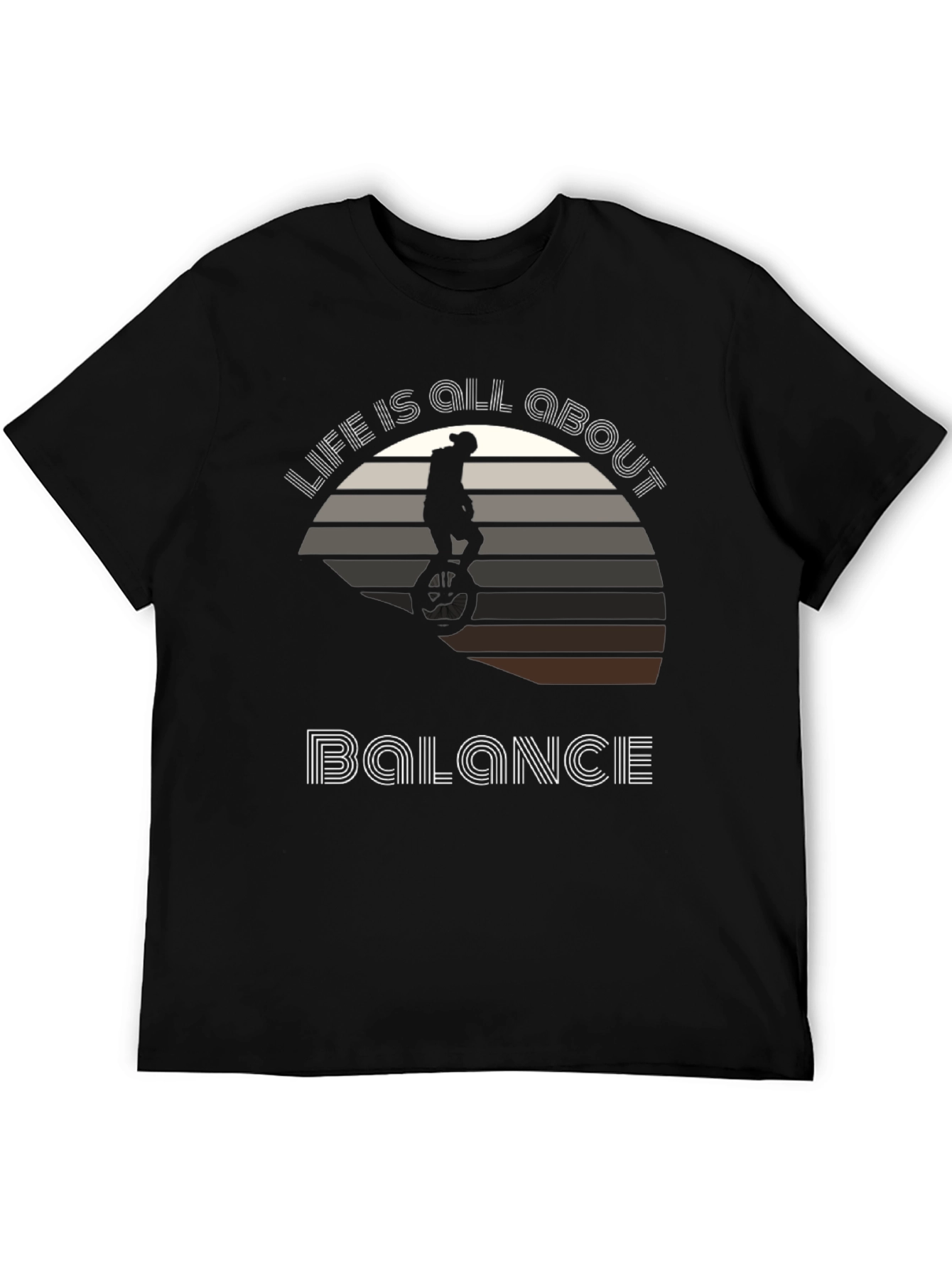 Life Balance T-Shirt - Unicycle Graphic Tee