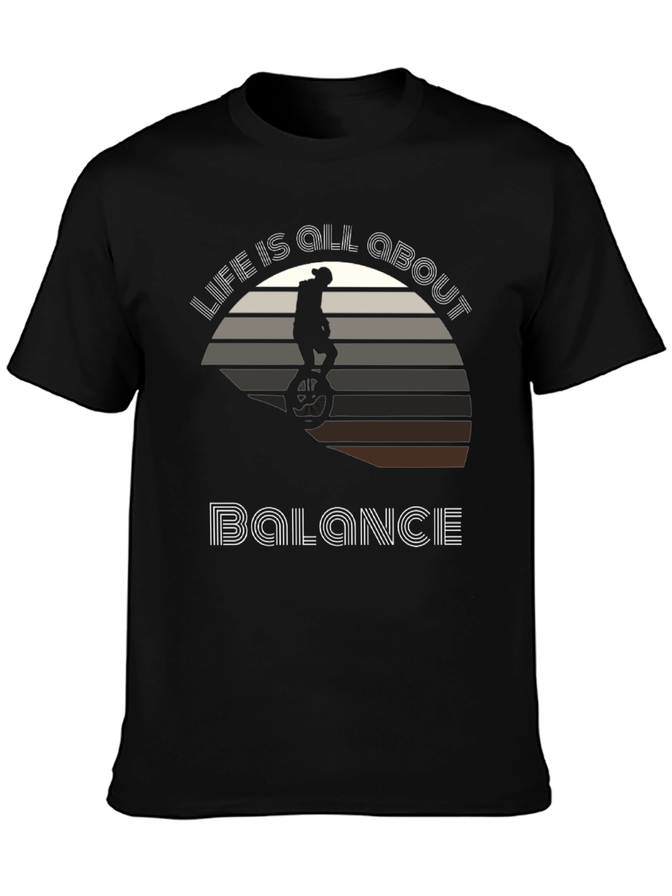 Life Balance T-Shirt - Unicycle Graphic Tee