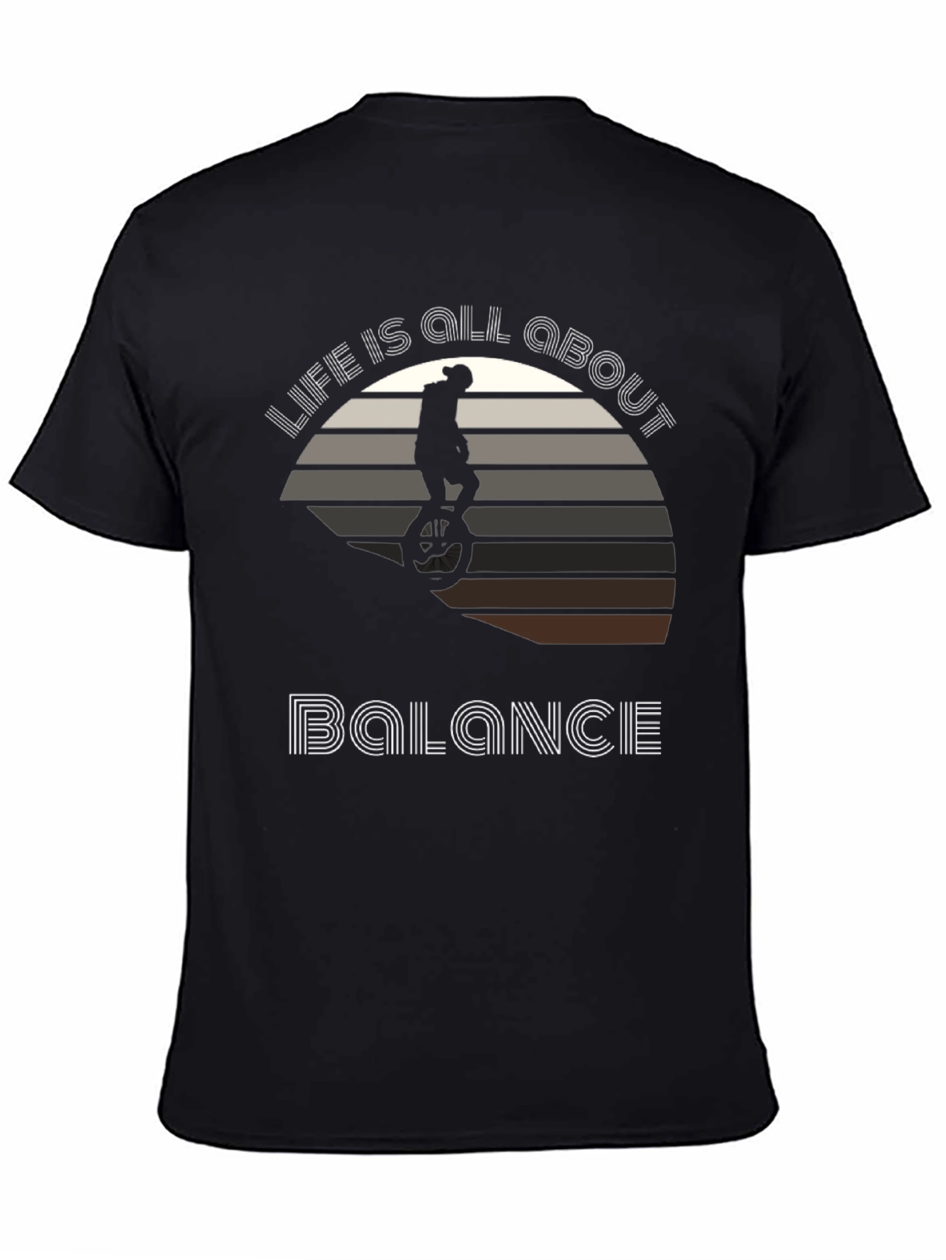 Life Balance T-Shirt - Unicycle Graphic Tee
