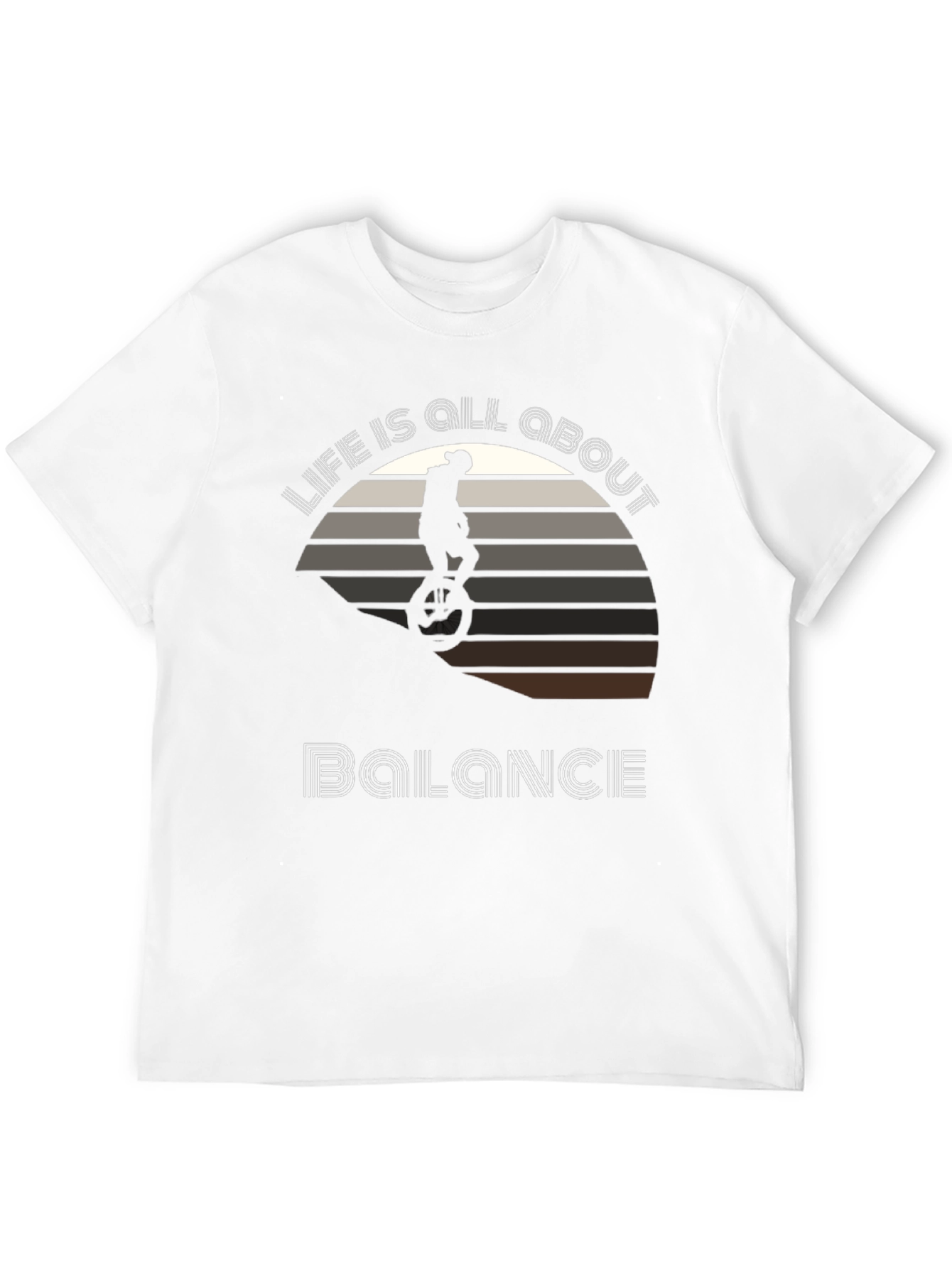 Life Balance T-Shirt - Unicycle Graphic Tee