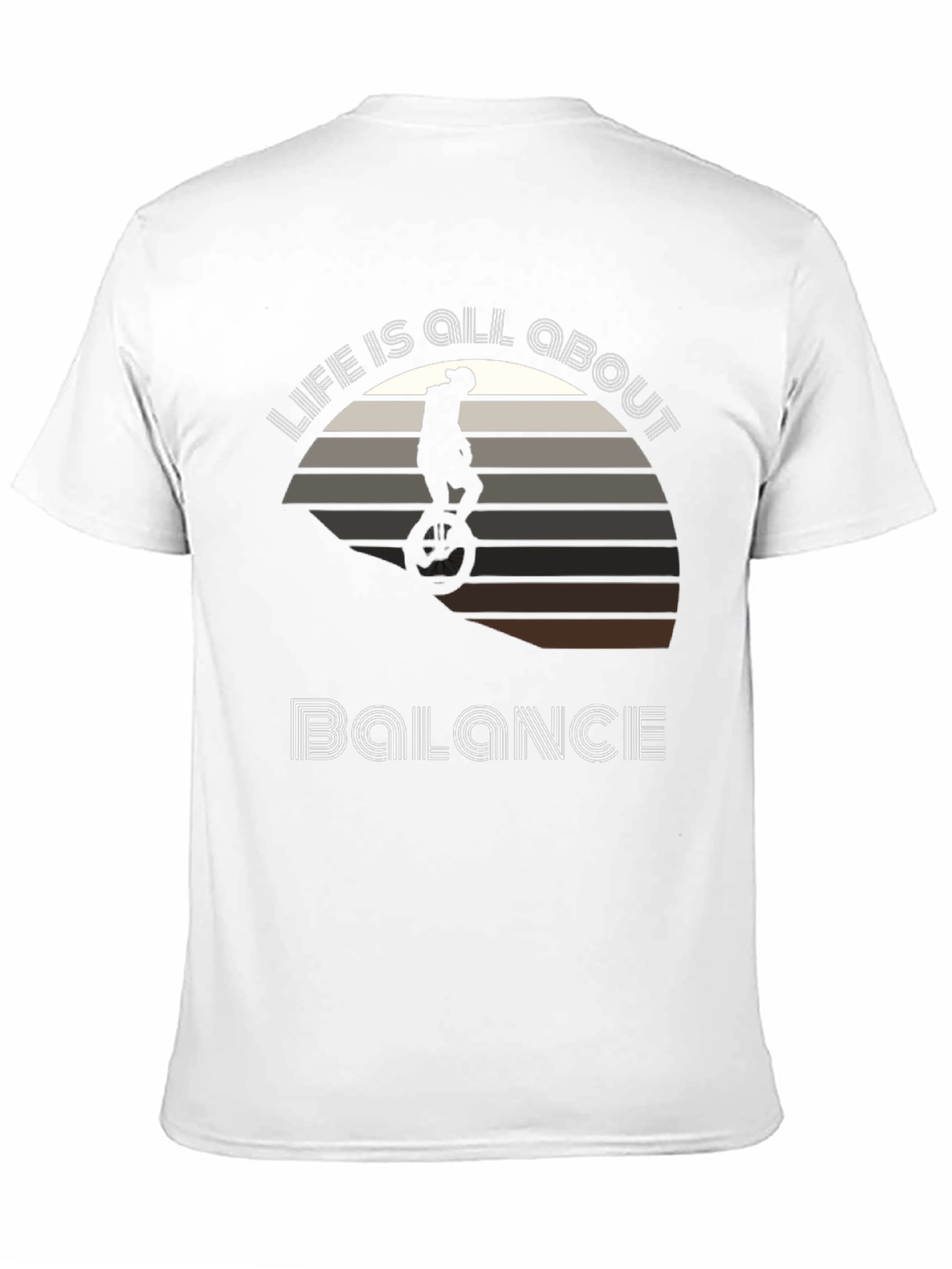 Life Balance T-Shirt - Unicycle Graphic Tee