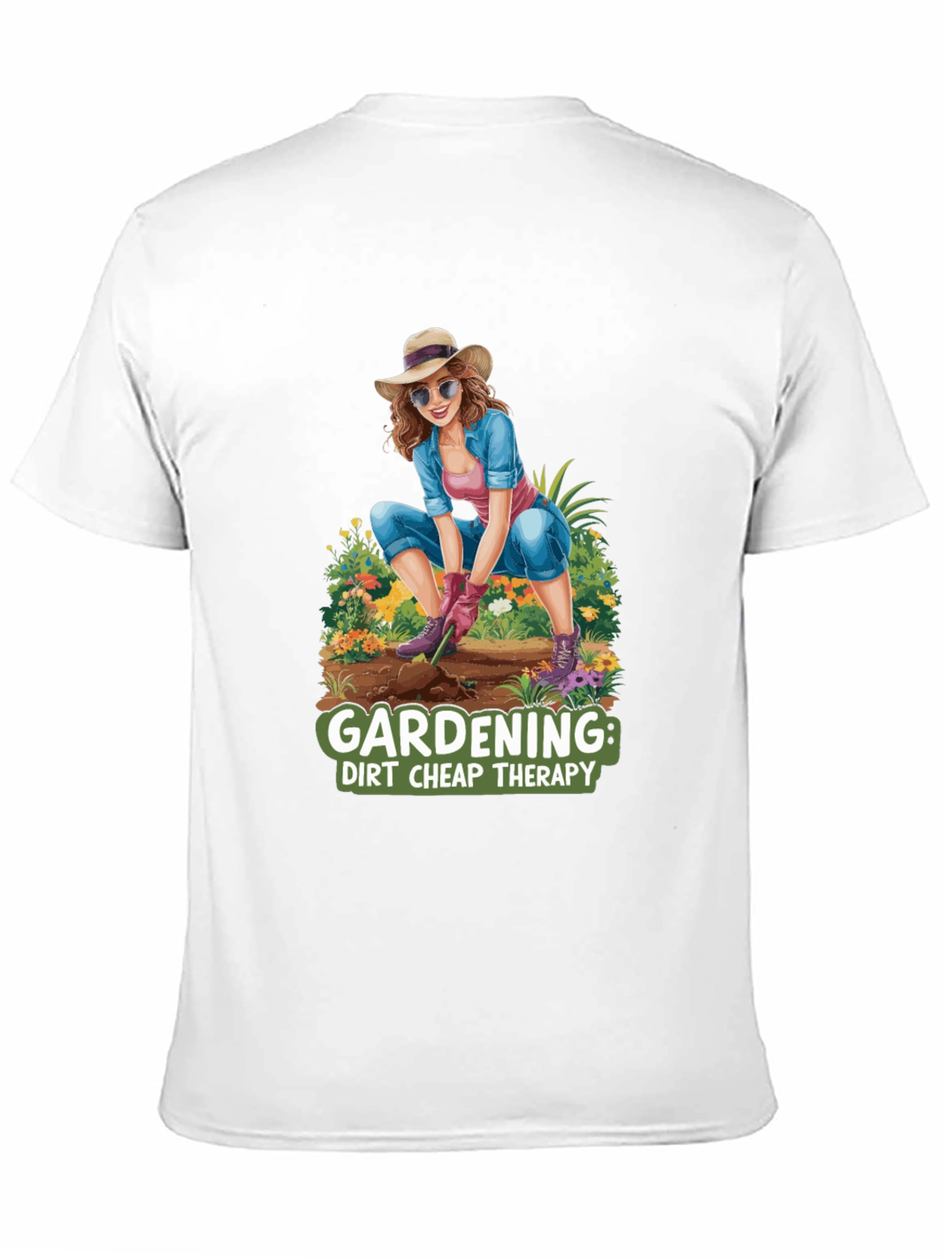 Gardening Therapy T-Shirt - Dirt Cheap Therapy