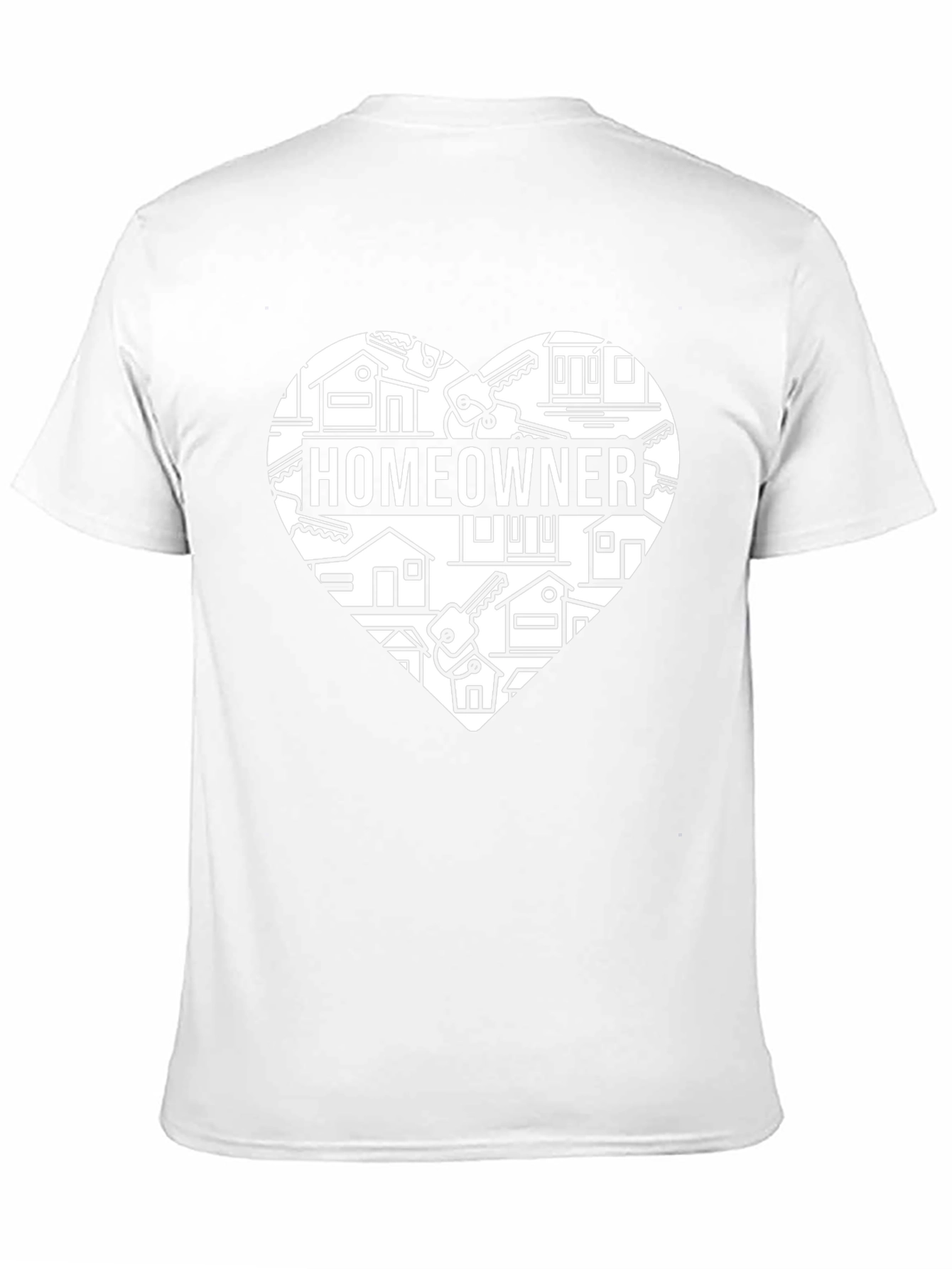 Homeowner Heart Graphic Tee - House Keys Design