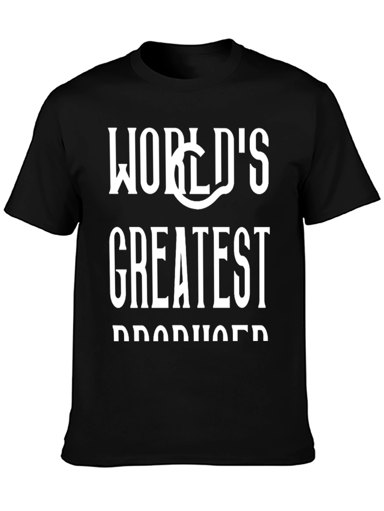 Worlds Greatest Producer Black T-Shirt