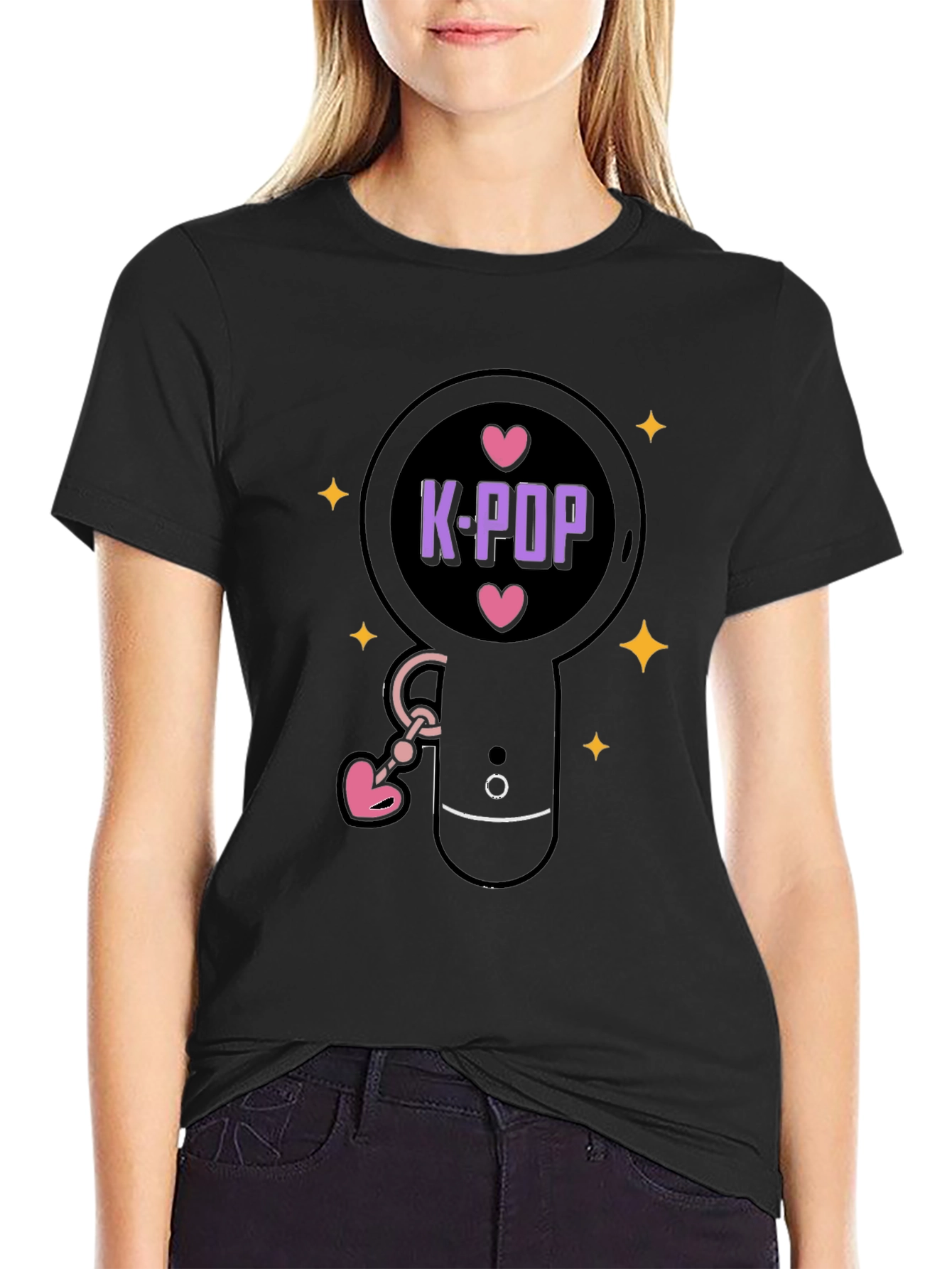 K-Pop Inspired Black Tee