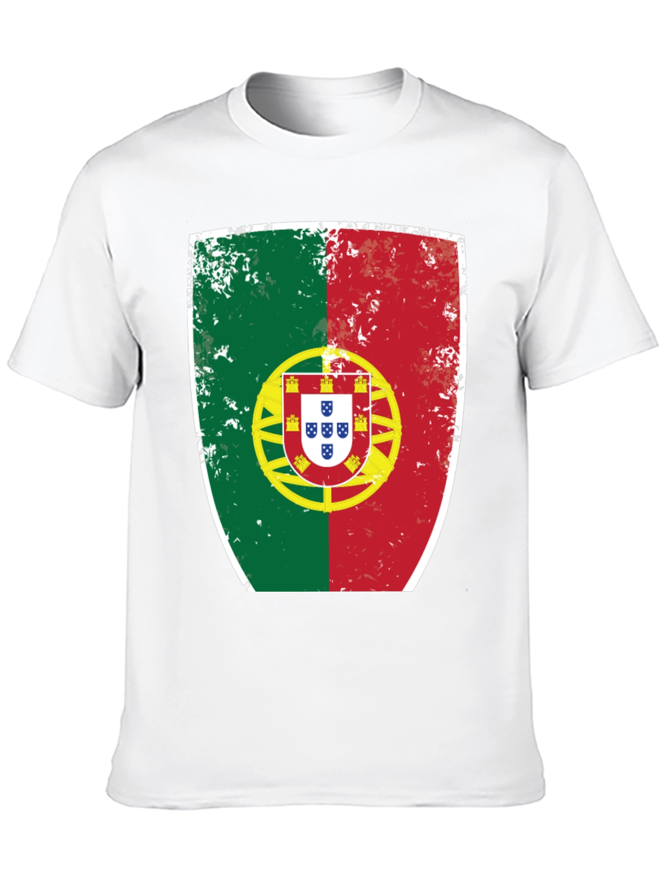 Portugal Flag Shield Graphic T-Shirt