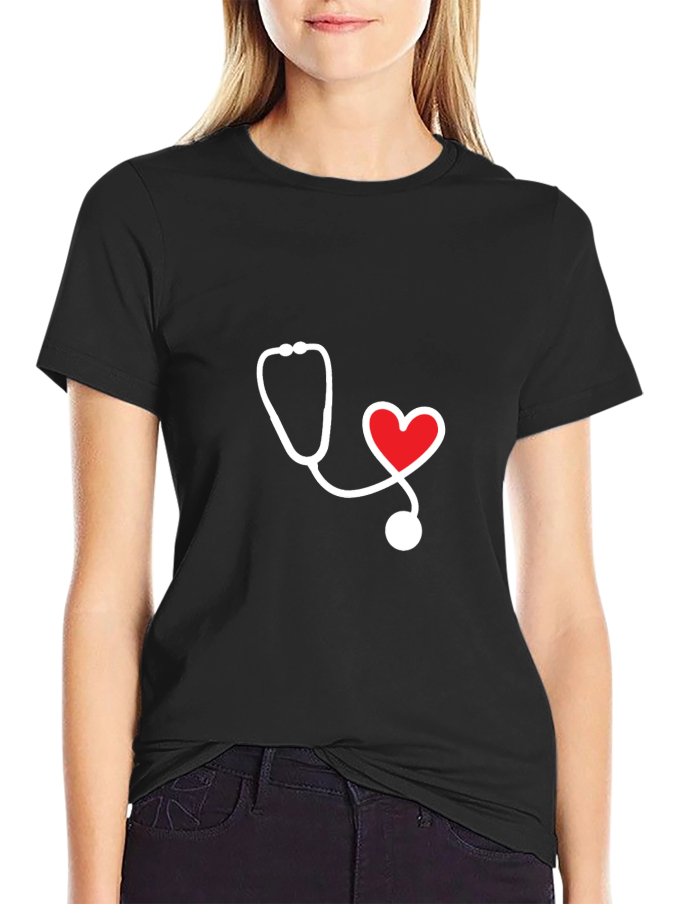 Heart Stethoscope Graphic Tee