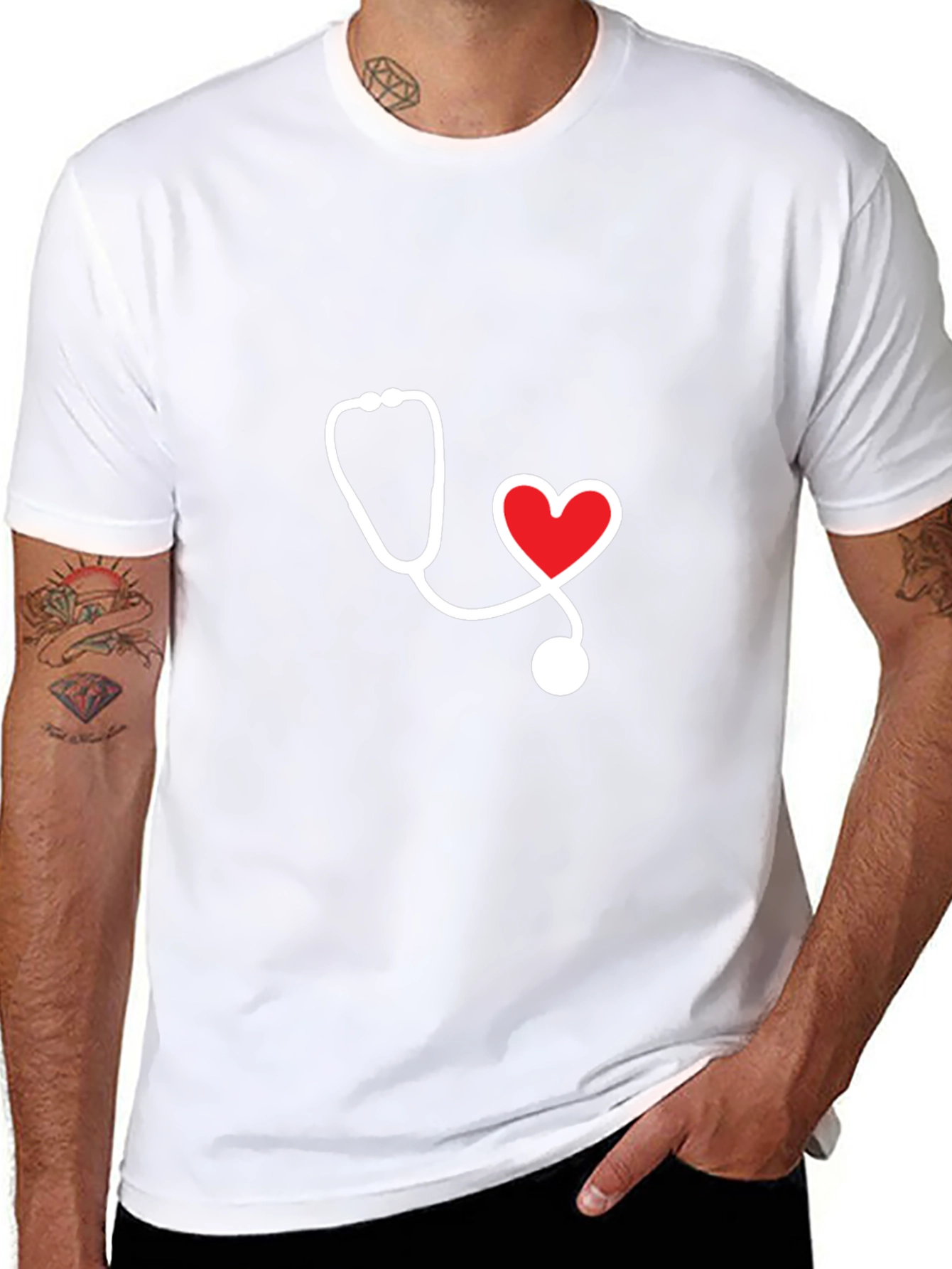 Heart Stethoscope Graphic Tee