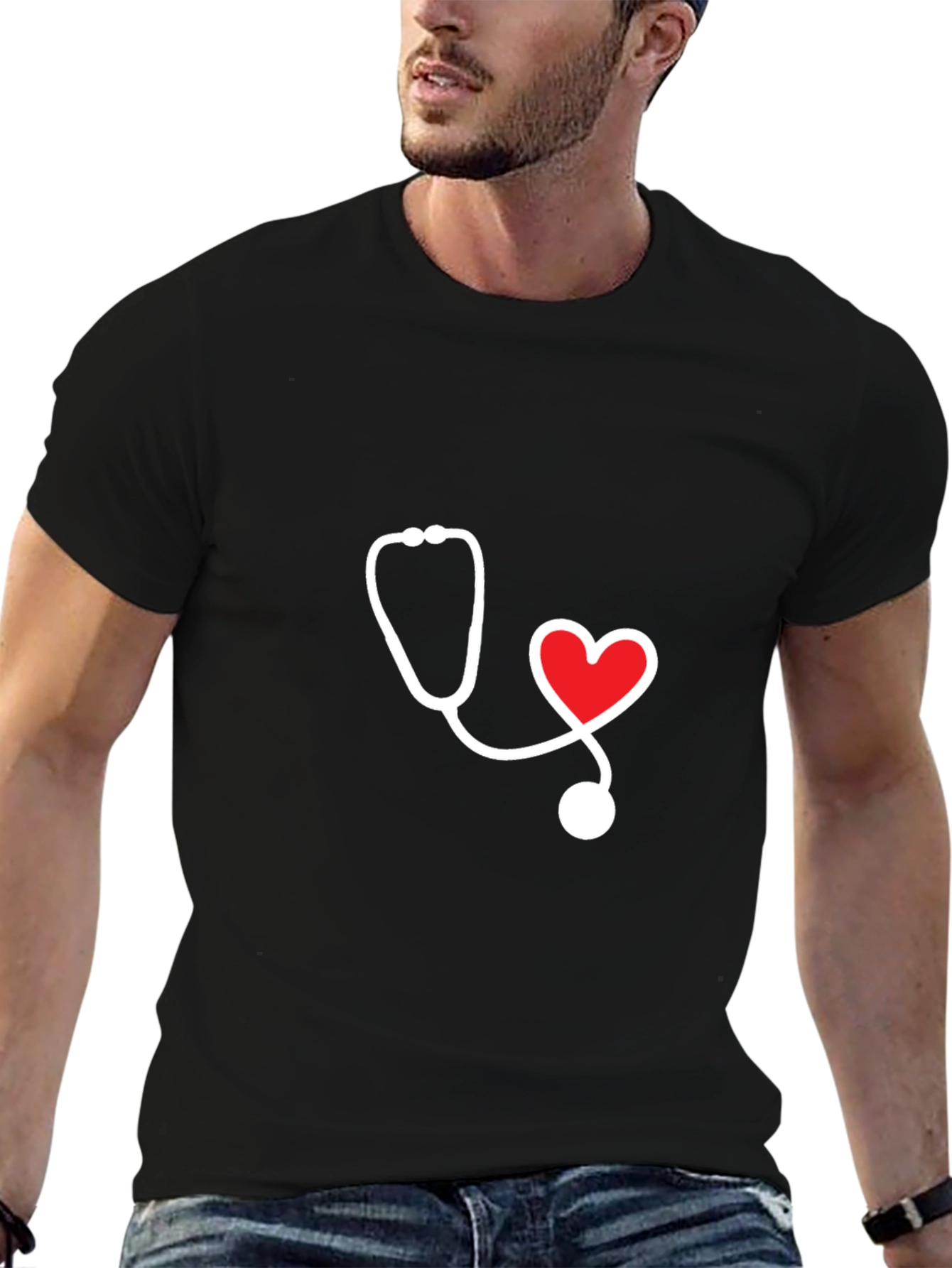 Heart Stethoscope Graphic Tee