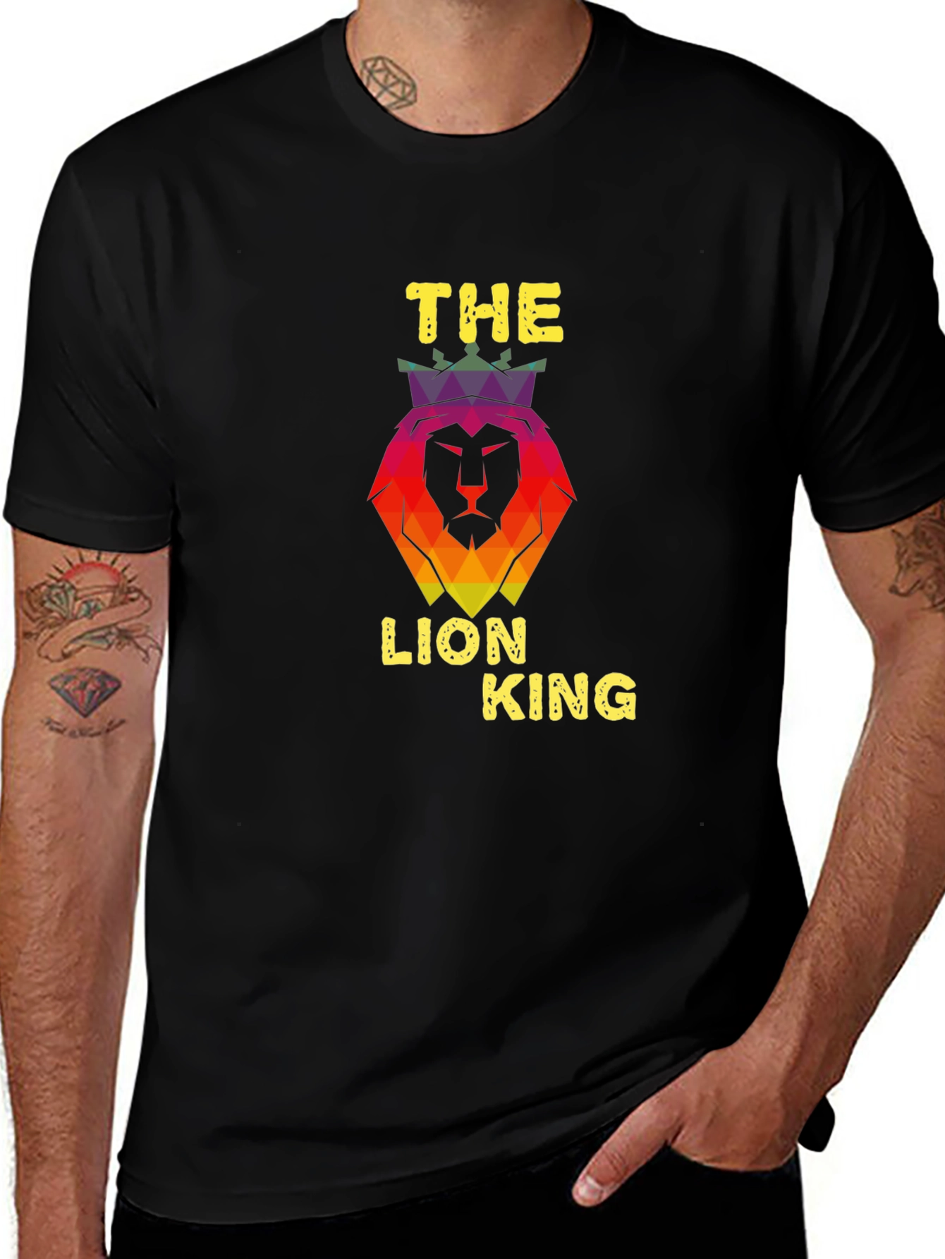 The Lion King Graphic Print Black T-Shirt