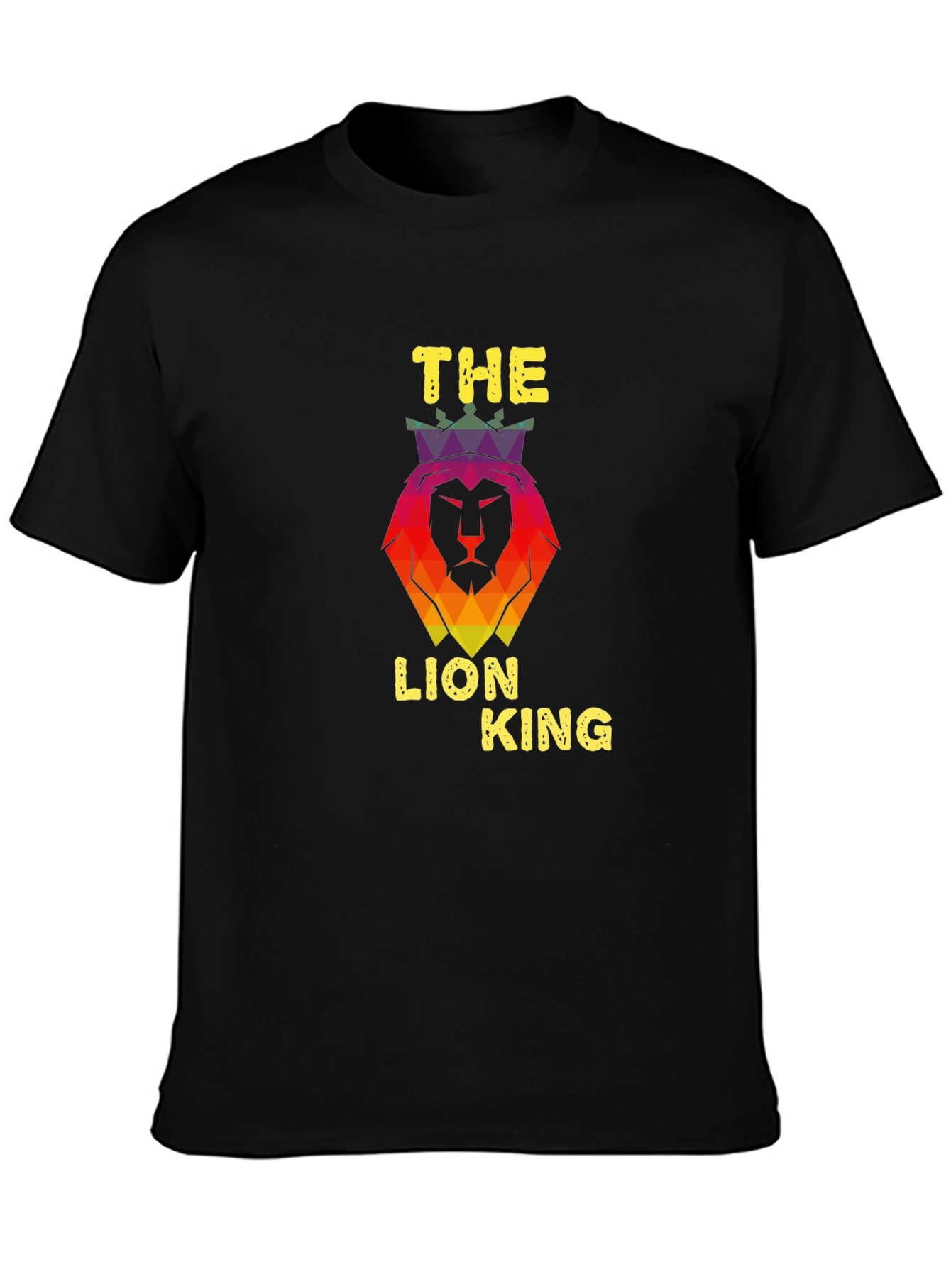 The Lion King Graphic Print Black T-Shirt