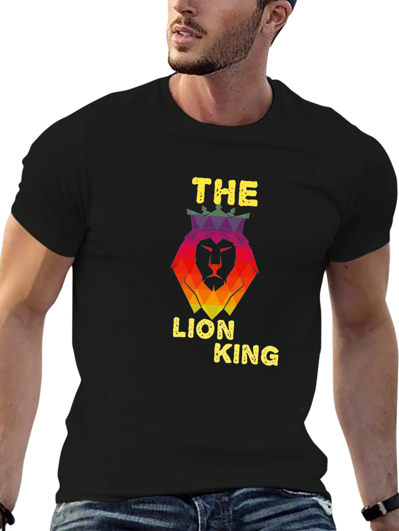 The Lion King Graphic Print Black T-Shirt