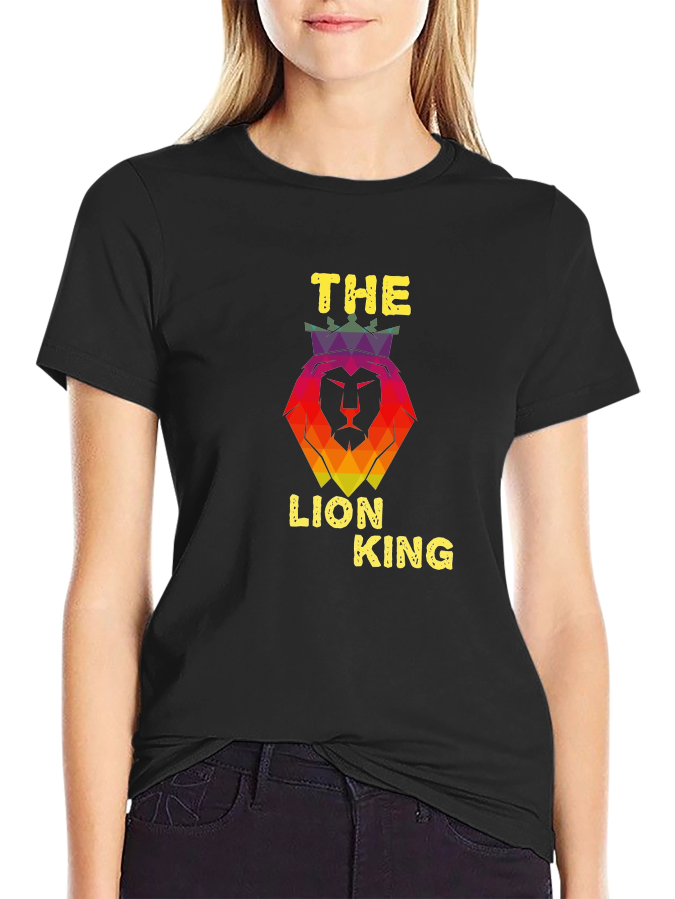 The Lion King Graphic Print Black T-Shirt