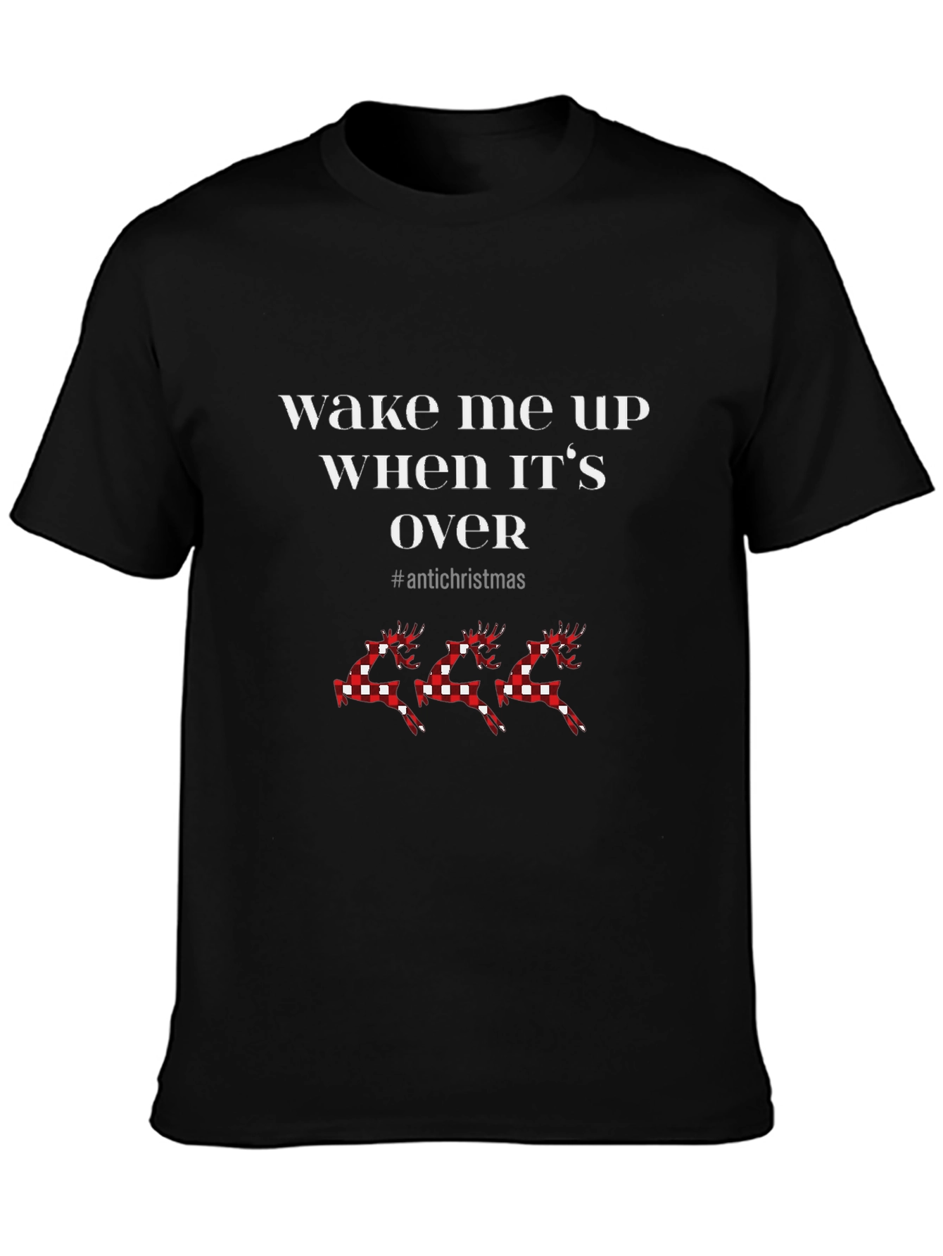 Antichristmas Reindeer Graphic Tee