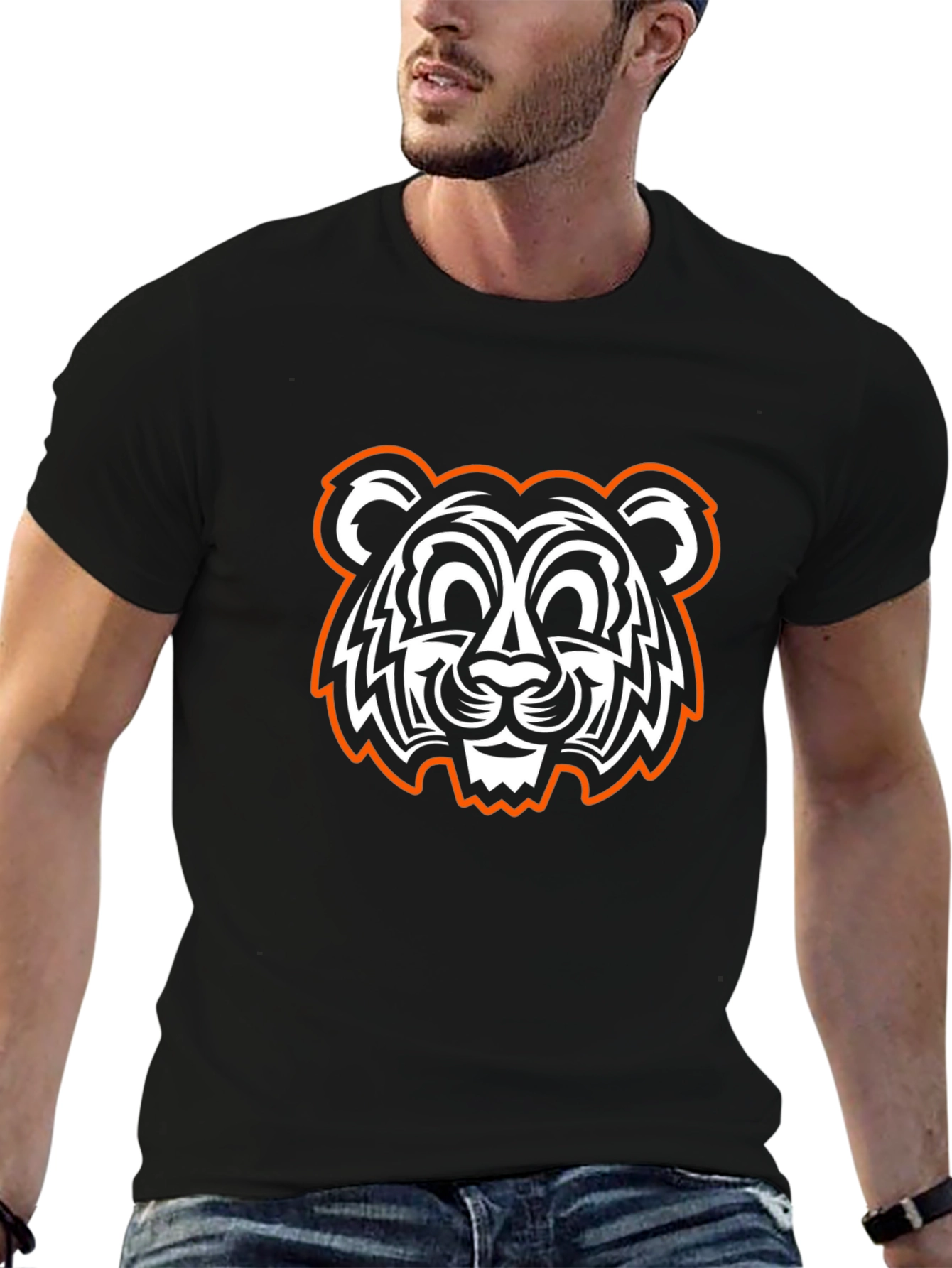 Black Tiger Graphic T-Shirt