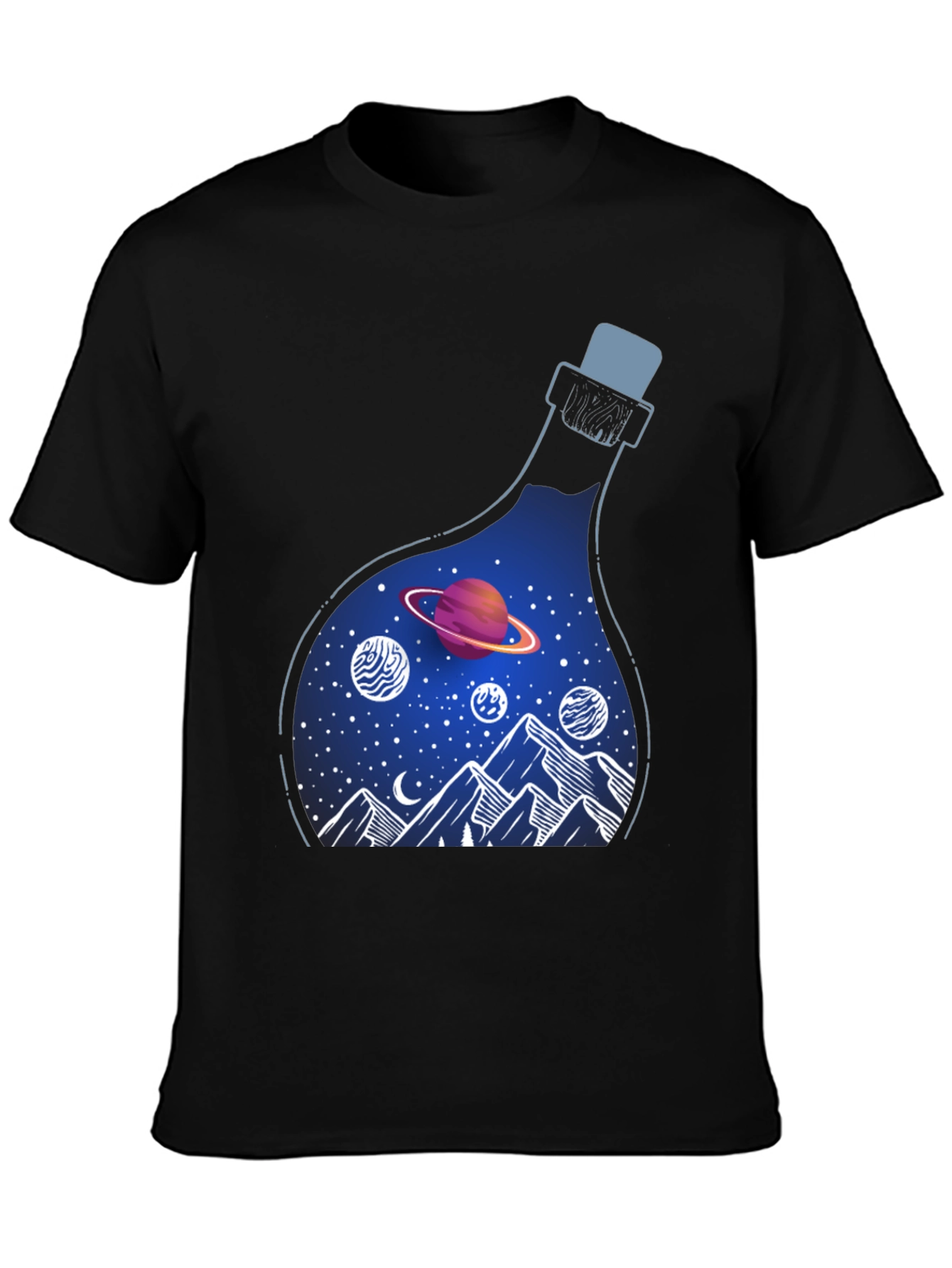 Cosmic Dreams T-Shirt: Galaxy in a Bottle