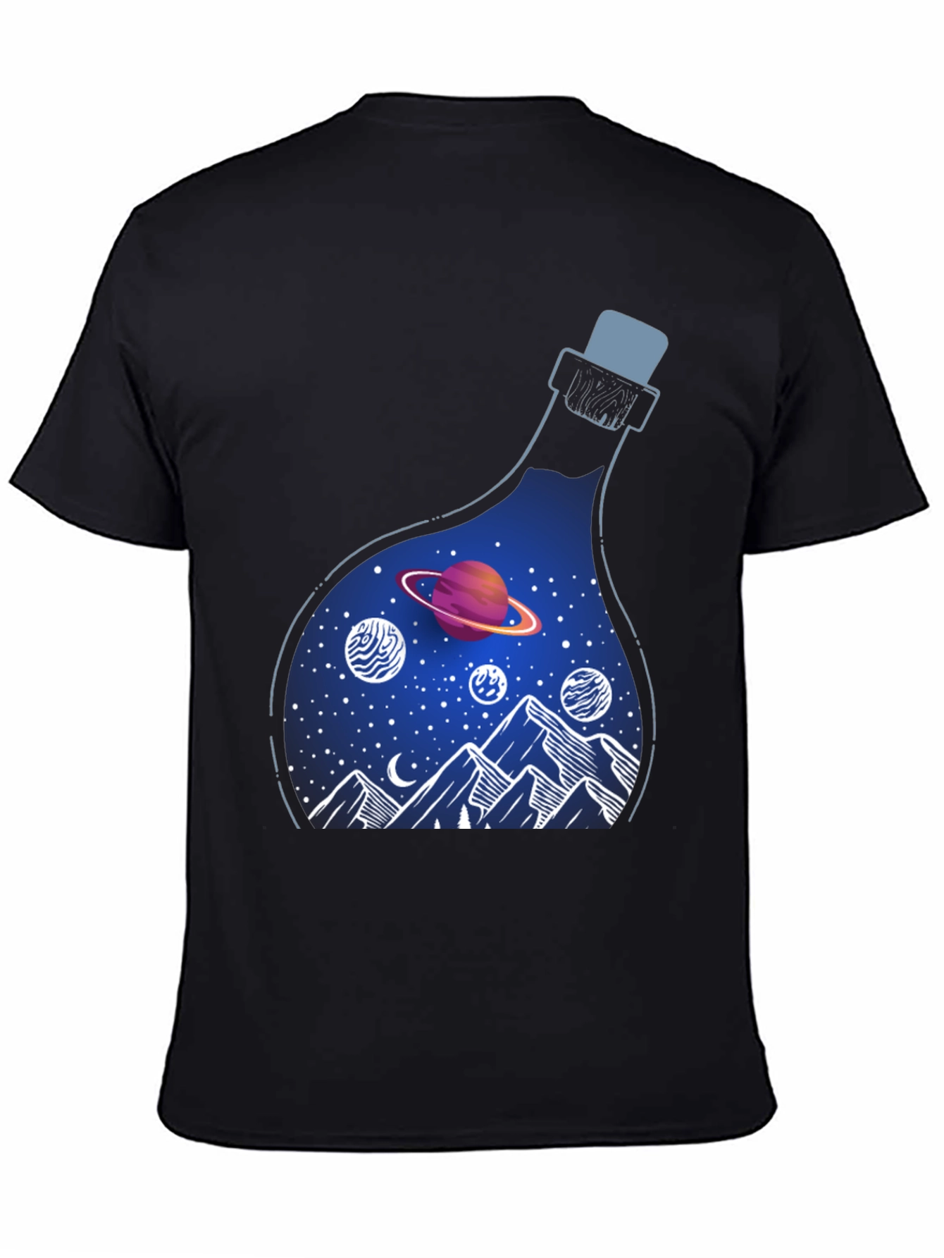 Cosmic Dreams T-Shirt: Galaxy in a Bottle
