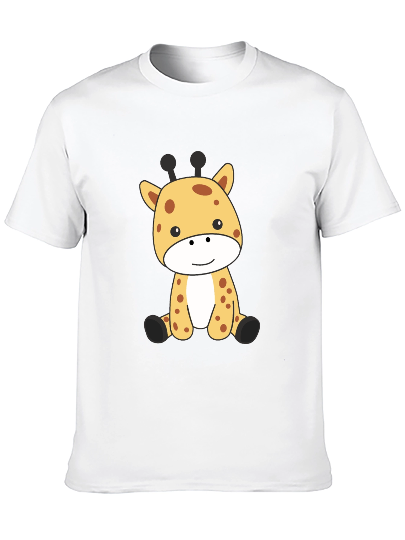 Cute Giraffe Graphic Tee - Soft Cotton Blend