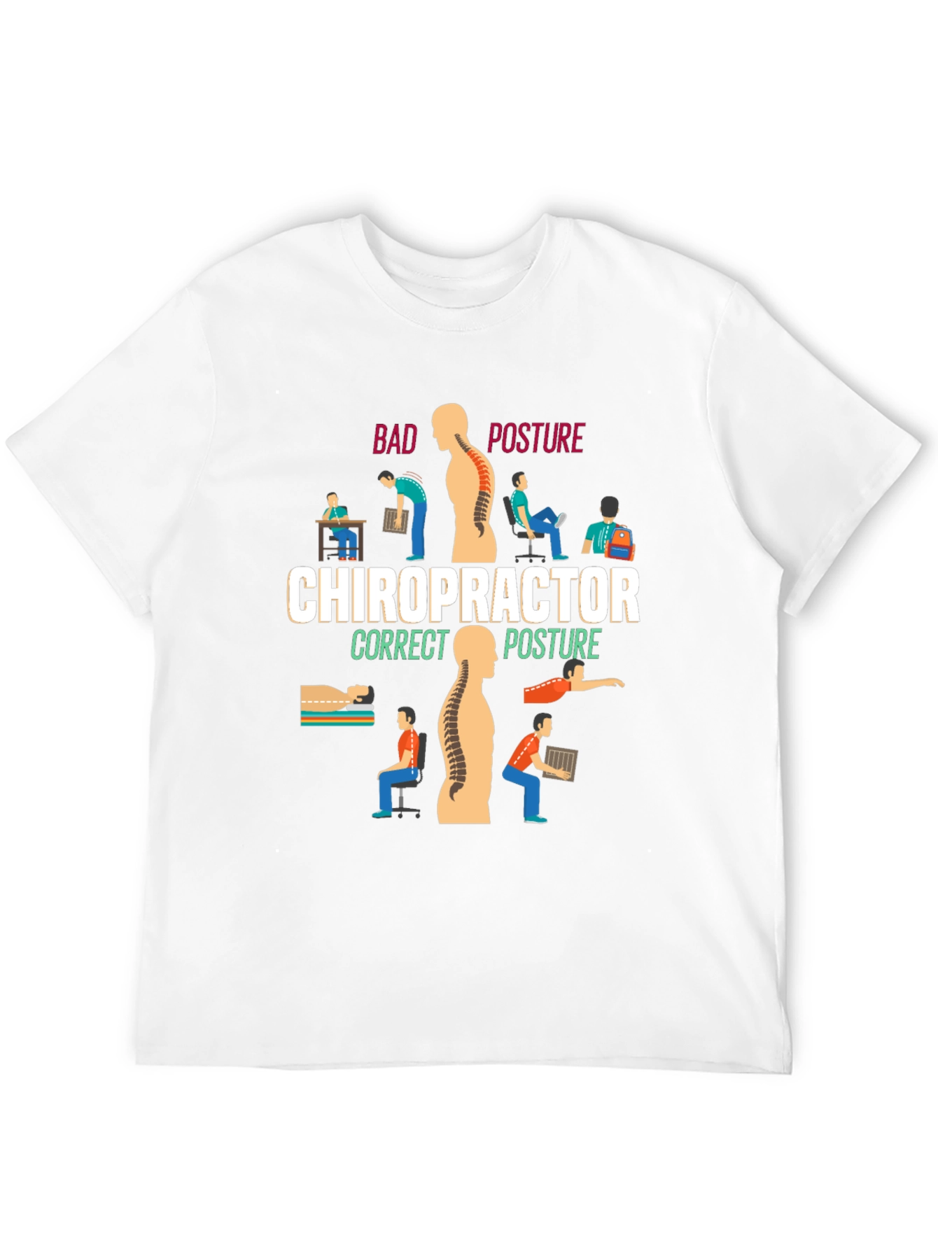 Chiropractor Posture Graphic T-Shirt