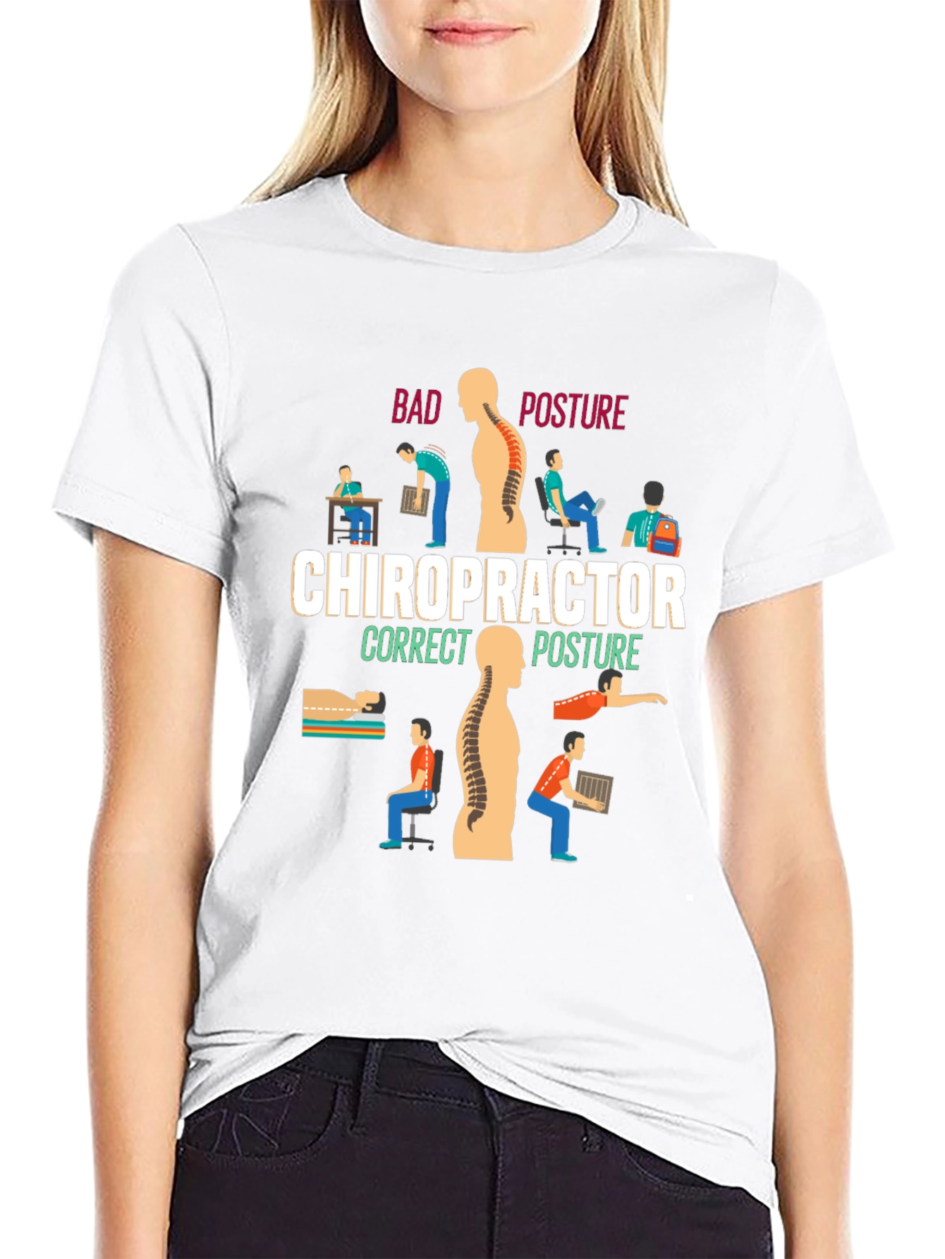 Chiropractor Posture Graphic T-Shirt