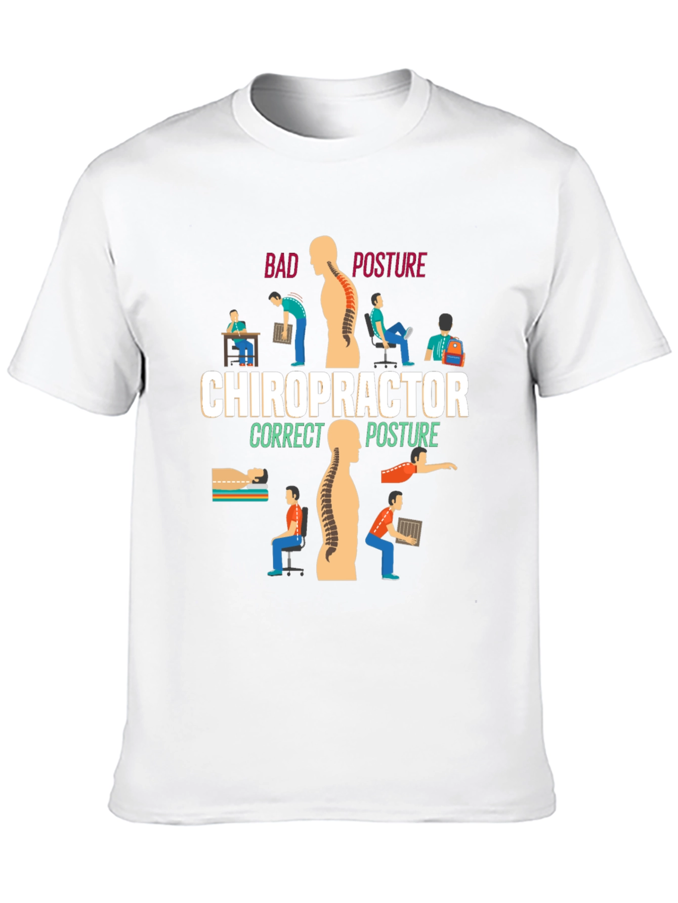 Chiropractor Posture Graphic T-Shirt
