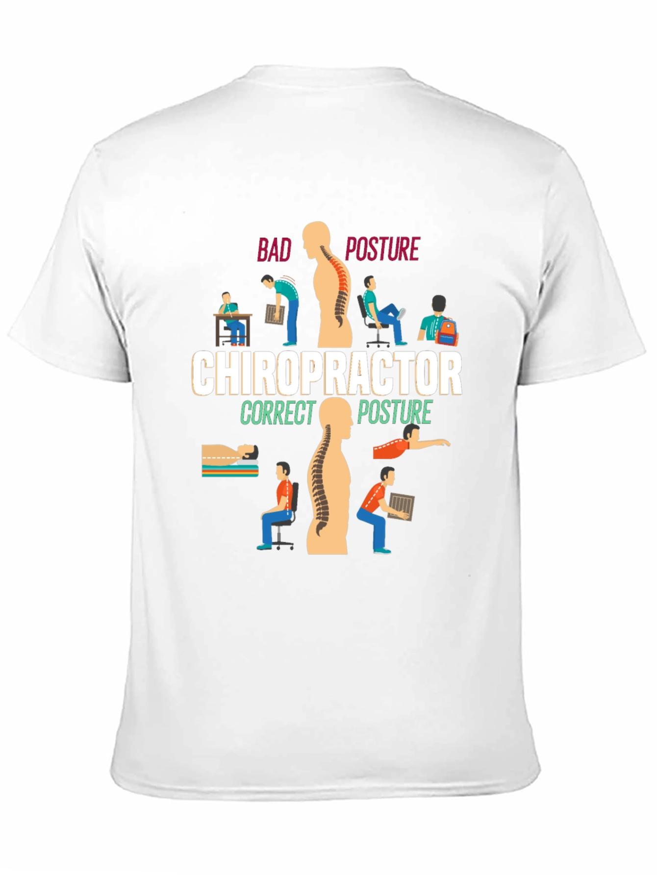 Chiropractor Posture Graphic T-Shirt