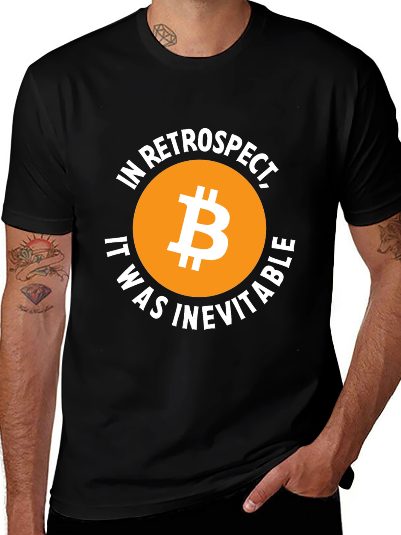 Bitcoin Retrospect Graphic Tee - Crypto Inevitable Design