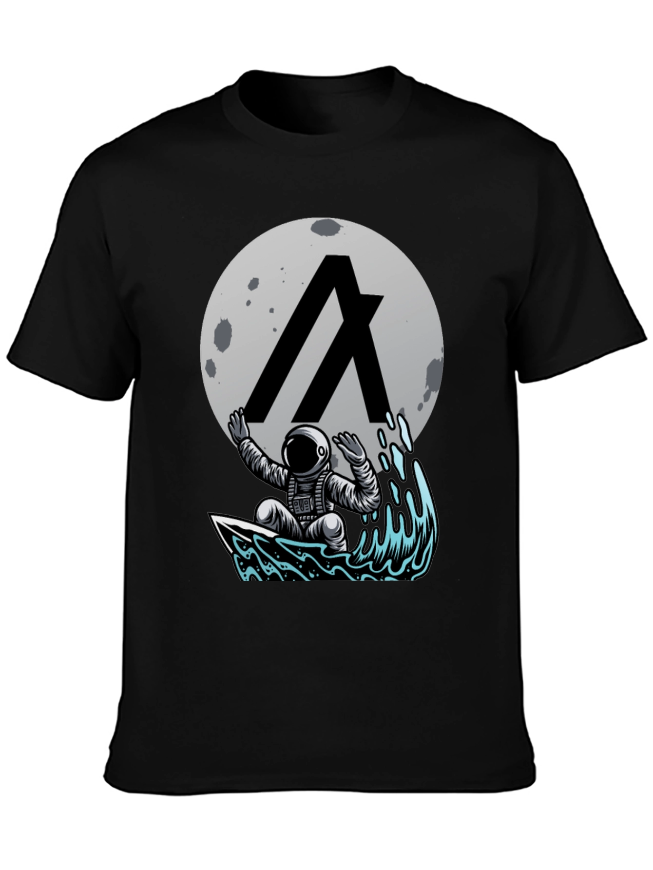 Astronaut Surfing T-Shirt - Space & Waves