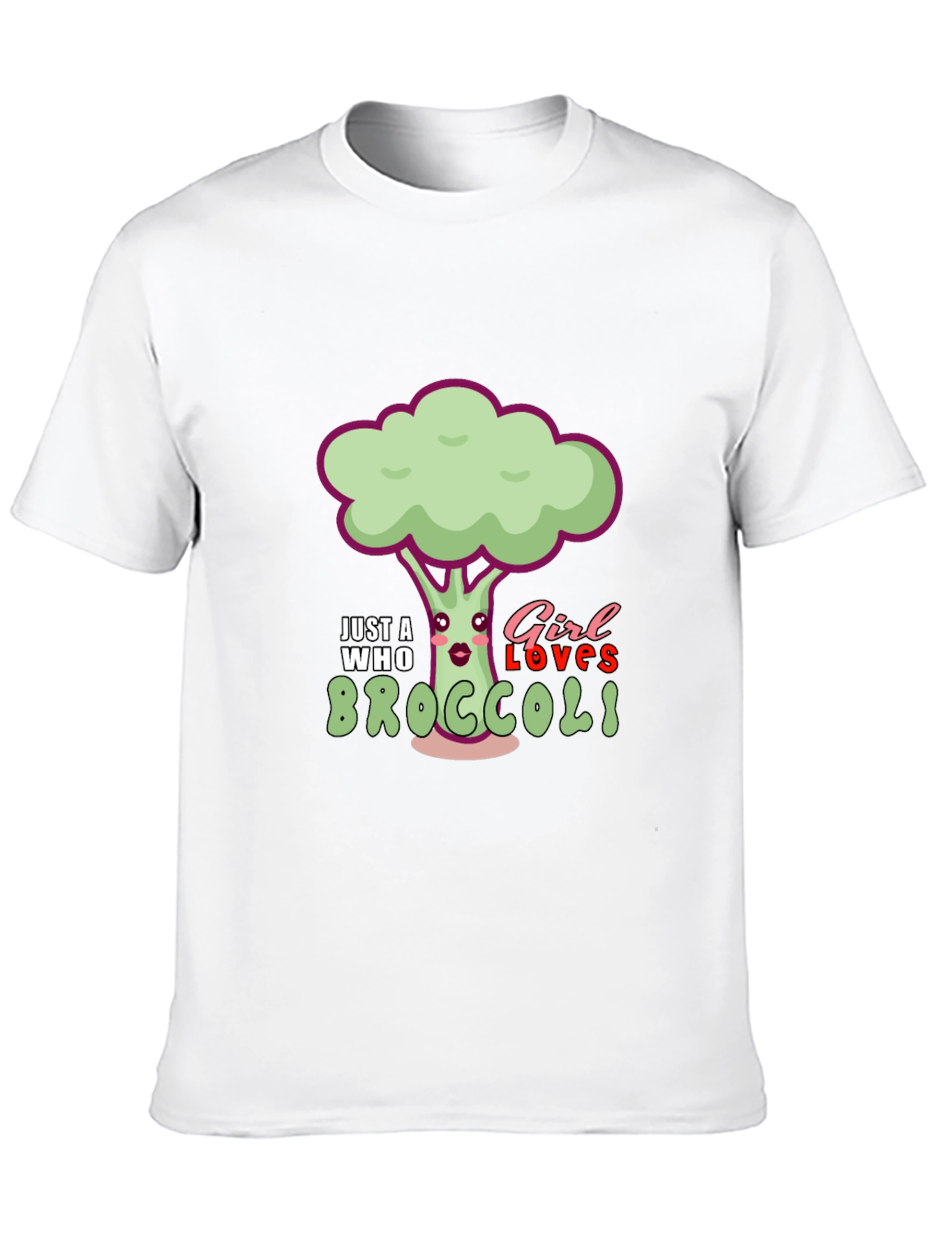 Just A Girl Who Loves Broccoli T-Shirt