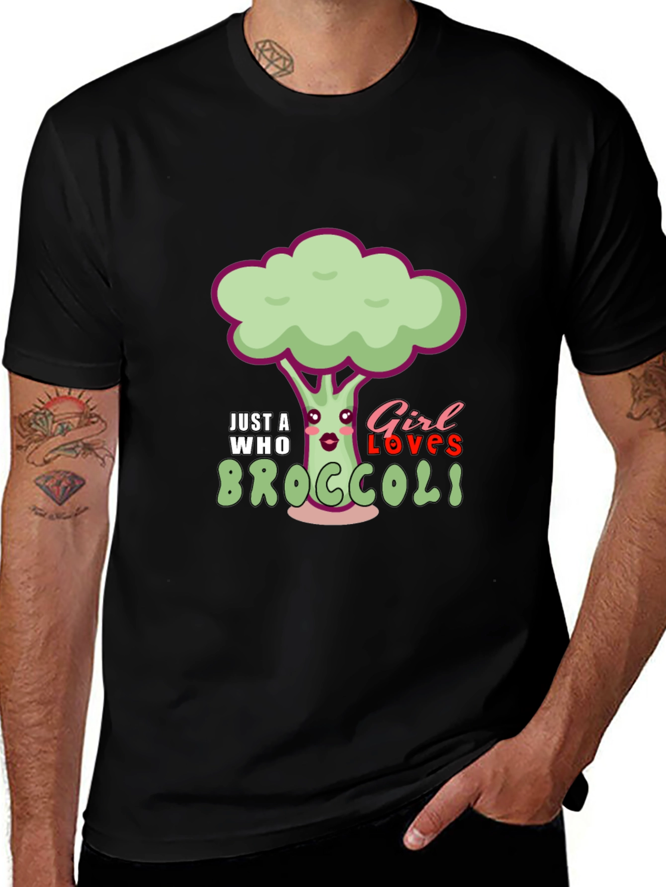 Just A Girl Who Loves Broccoli T-Shirt