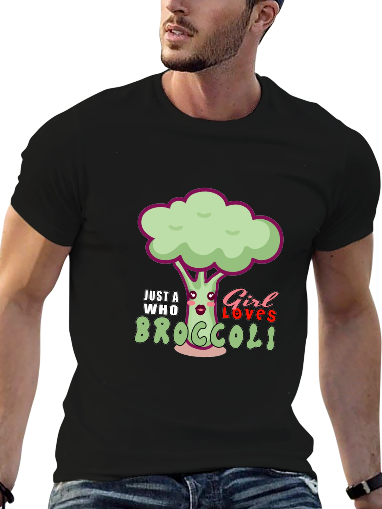 Just A Girl Who Loves Broccoli T-Shirt