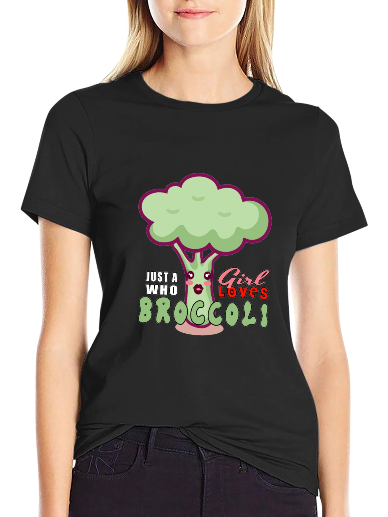 Just A Girl Who Loves Broccoli T-Shirt