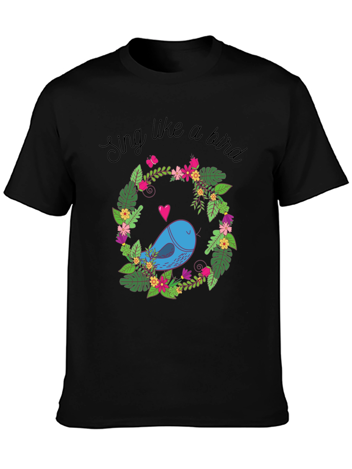 Sing Like a Bird Floral Tee