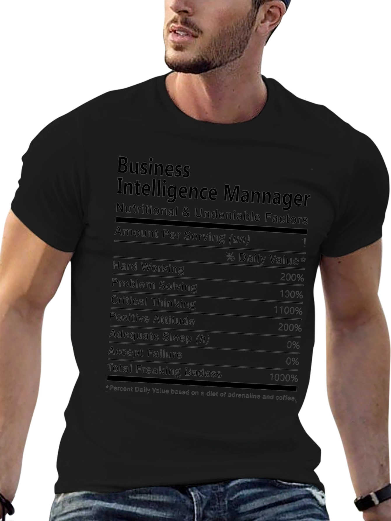 Business Intelligence Manager Novelty T-Shirt