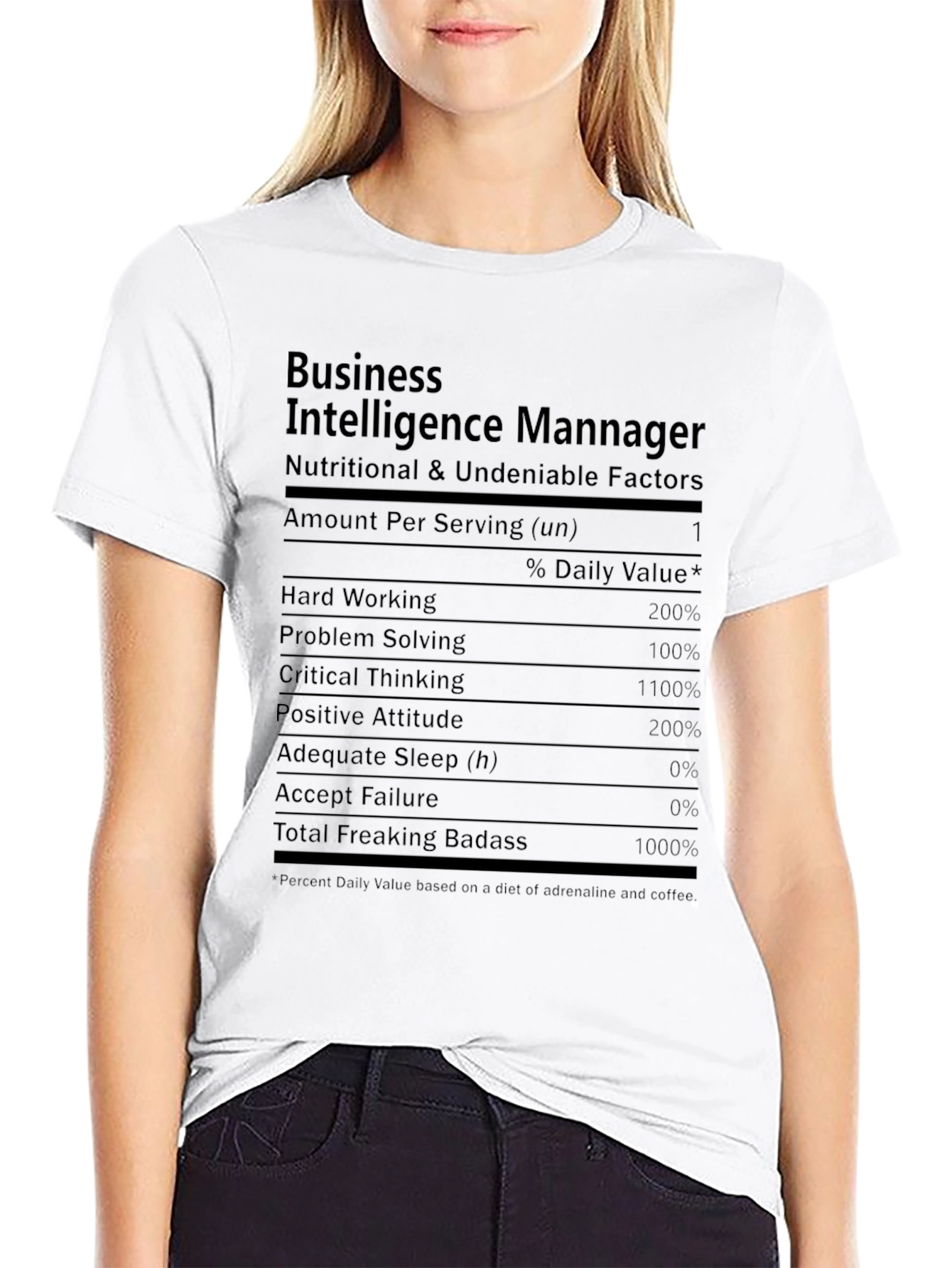 Business Intelligence Manager Novelty T-Shirt